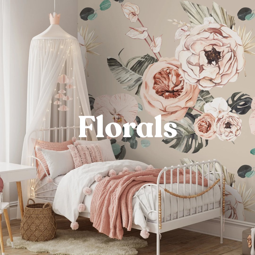 Floral Peel & Stick and Traditional Wallpaper by WALL BLUSH