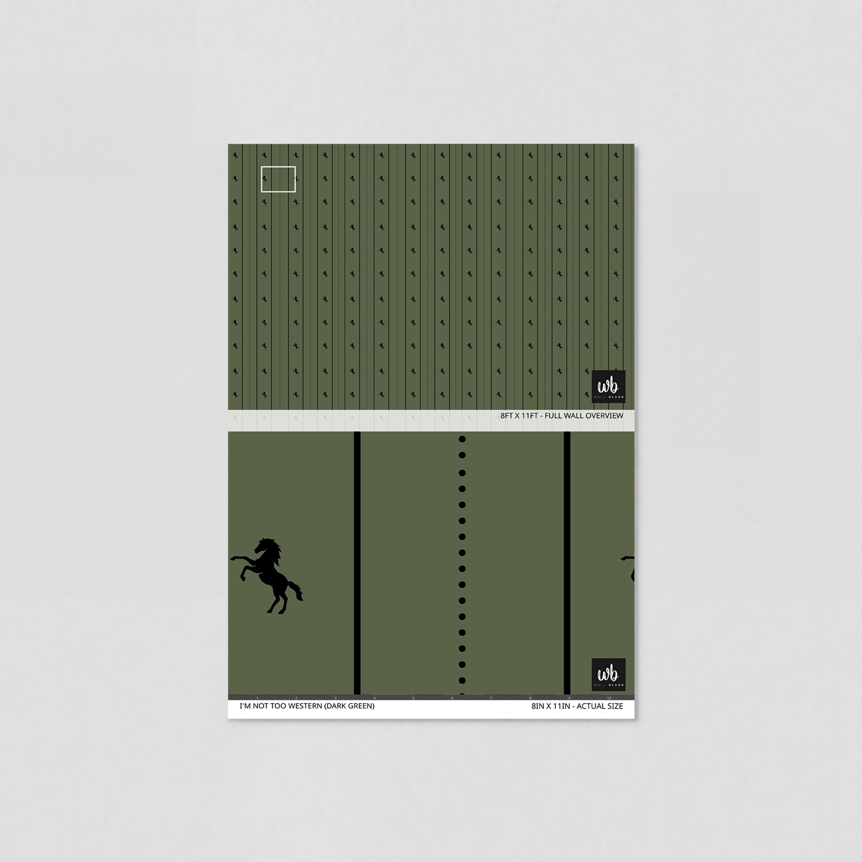 I'm Not Too Western (Green) Wallpaper