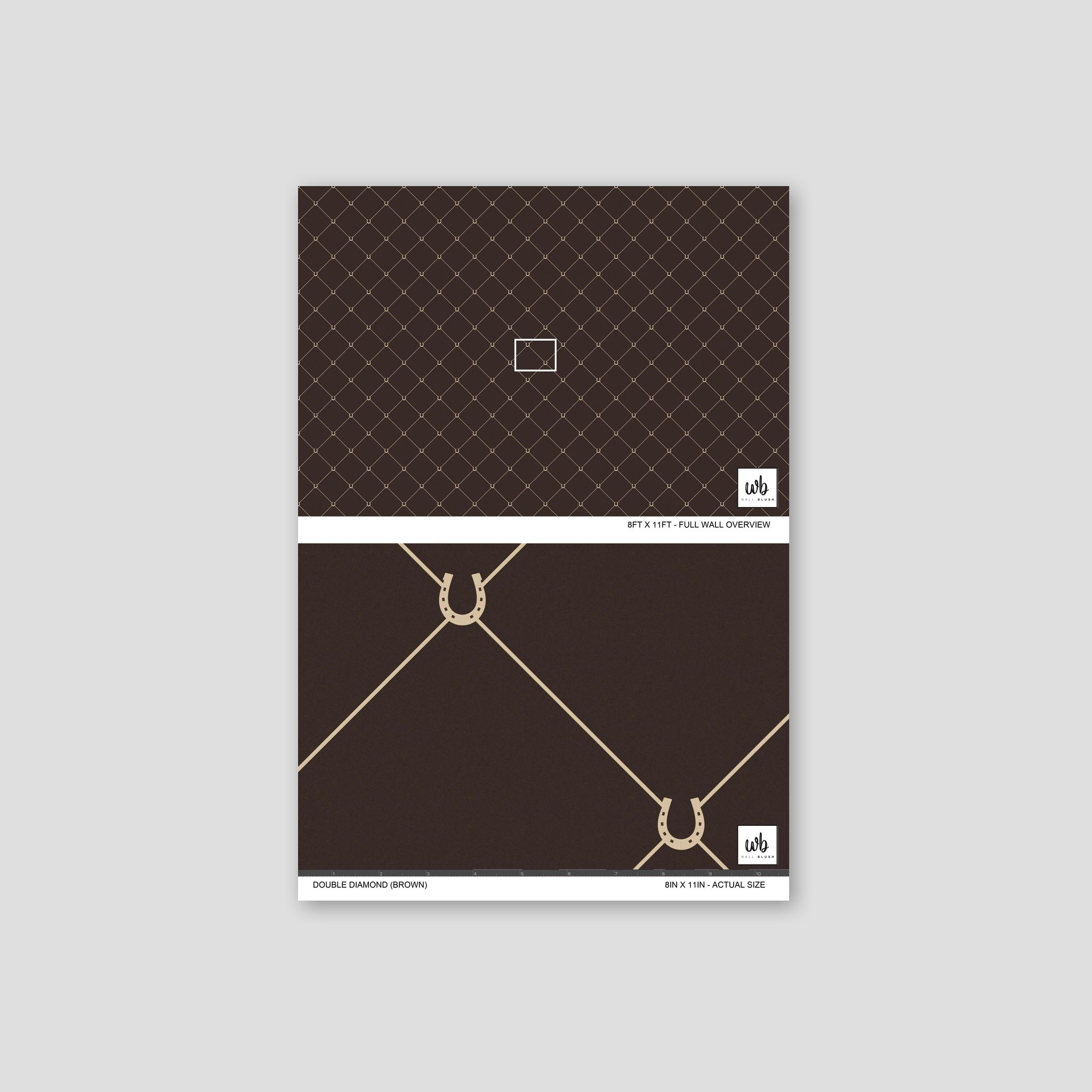 Double Diamond (Brown) Wallpaper