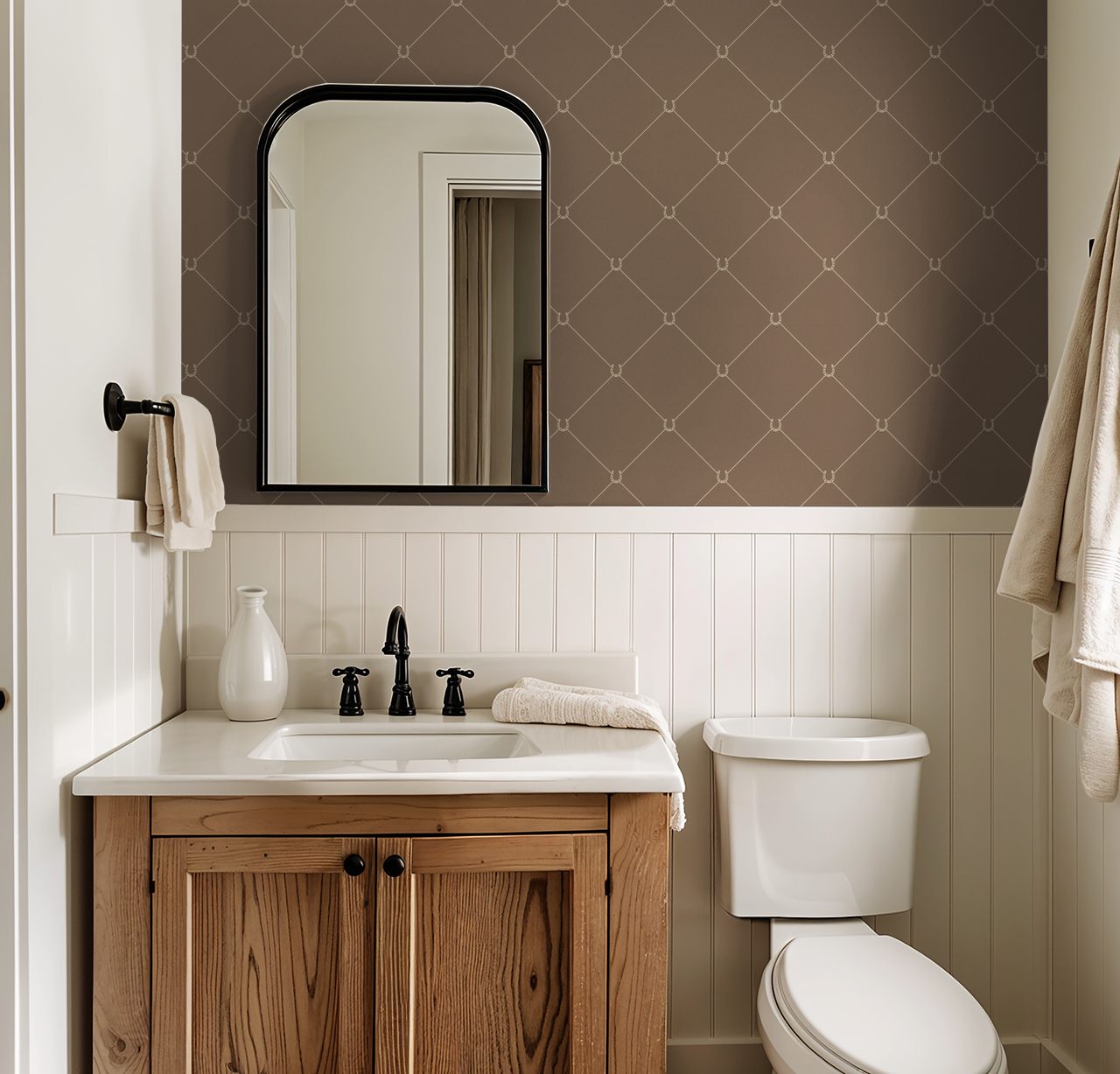 Double Diamond (Tan) Wallpaper