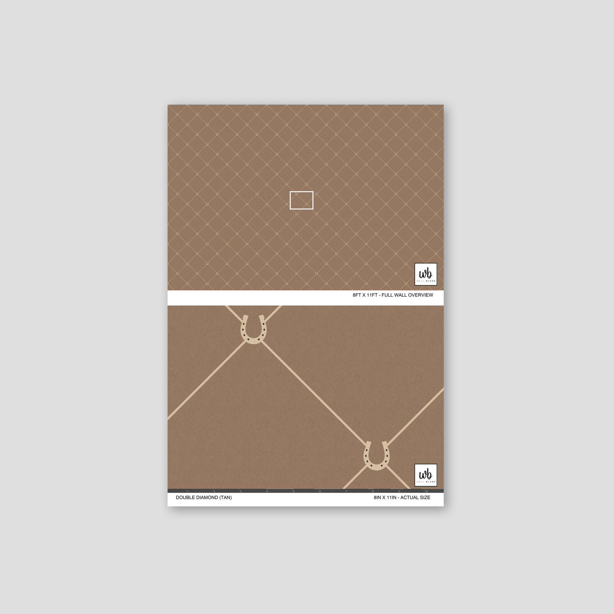 Double Diamond (Tan) Wallpaper