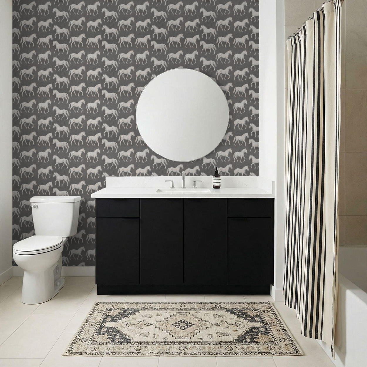 Canyon Canter (Gray) Wallpaper