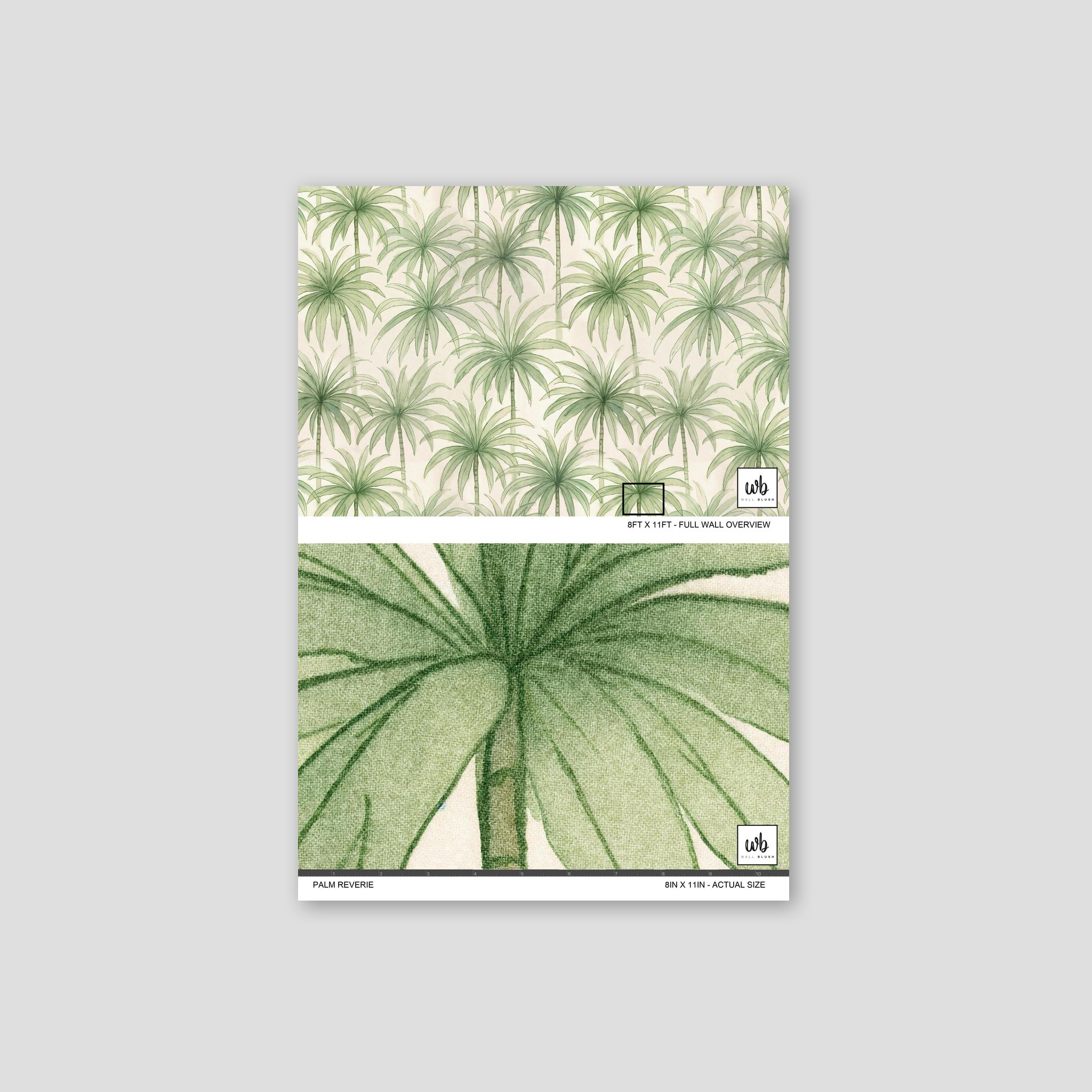Palm Reverie (Green) Wallpaper