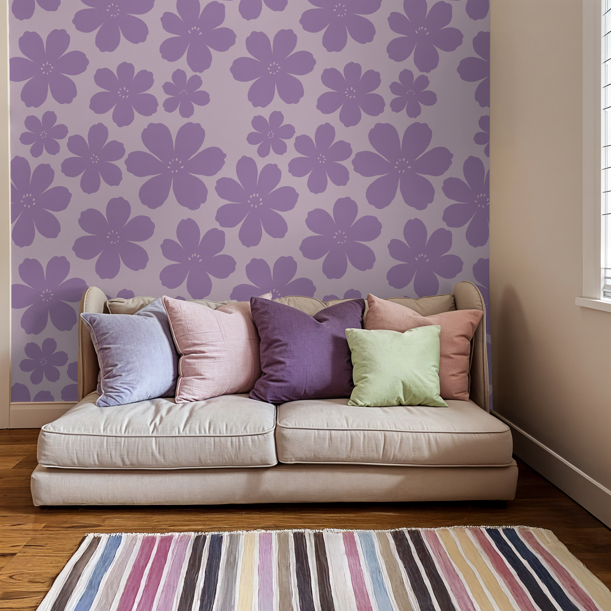 Julia (Purple) Wallpaper