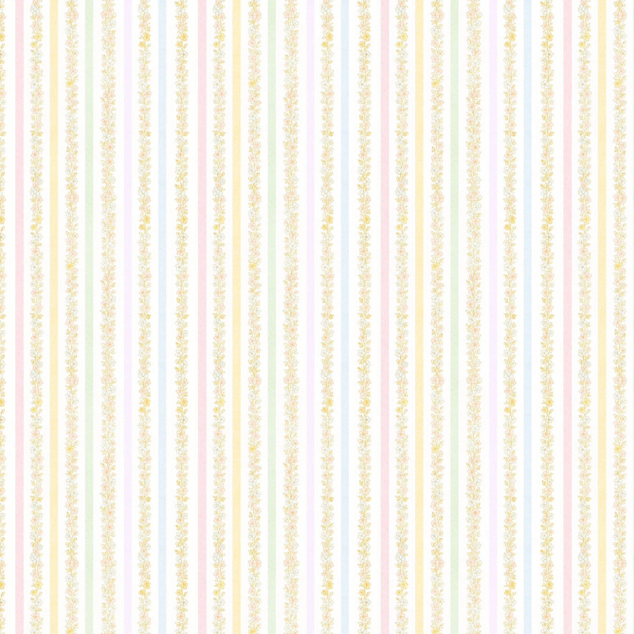 Garden Row Stripe (Small) Wallpaper