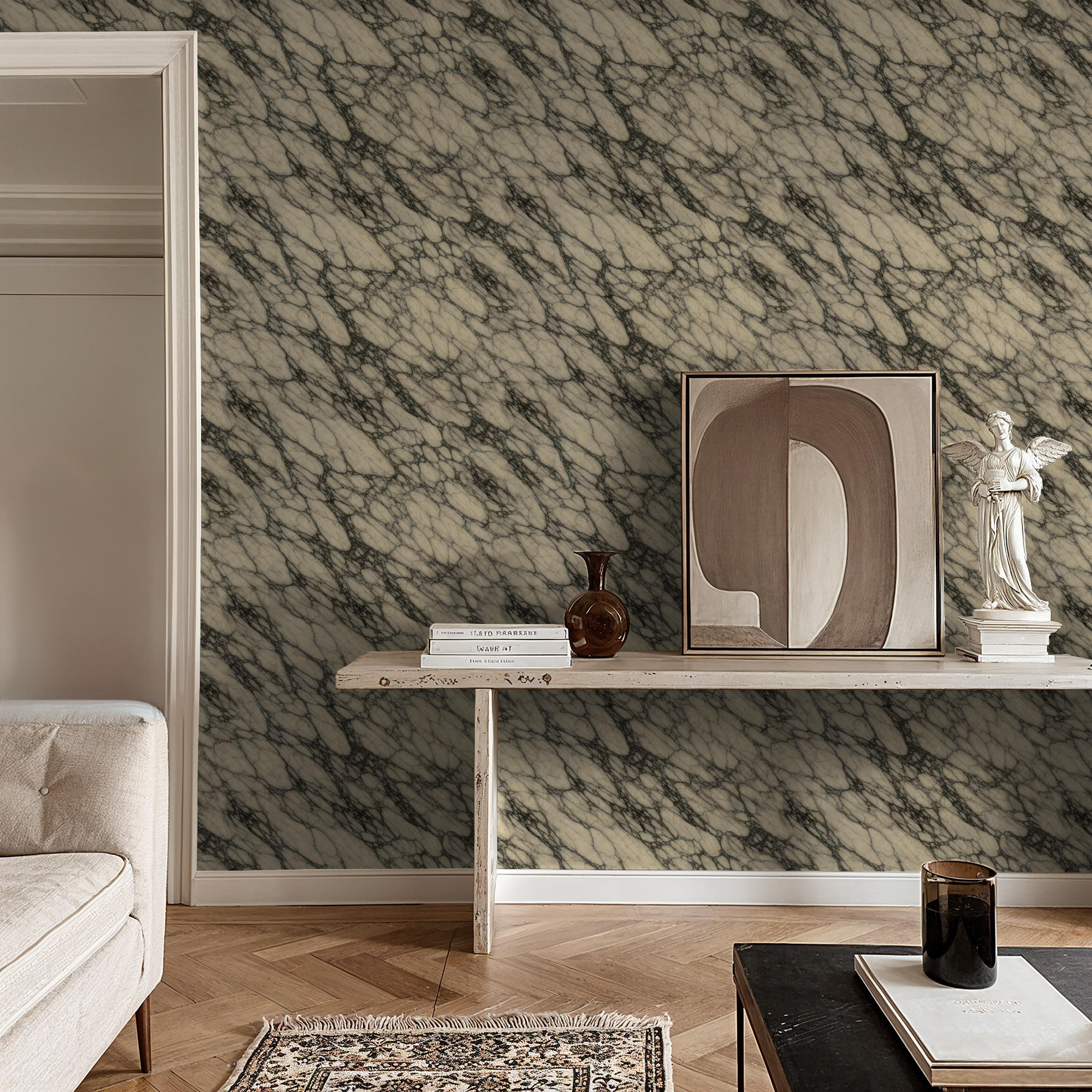Ivory Stone Wallpaper