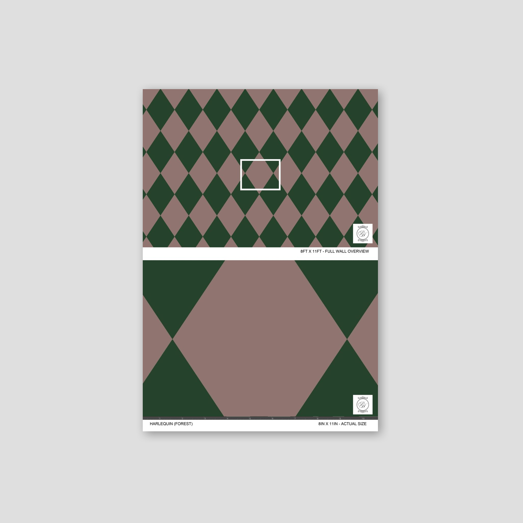 Harlequin (Forest) Wallpaper
