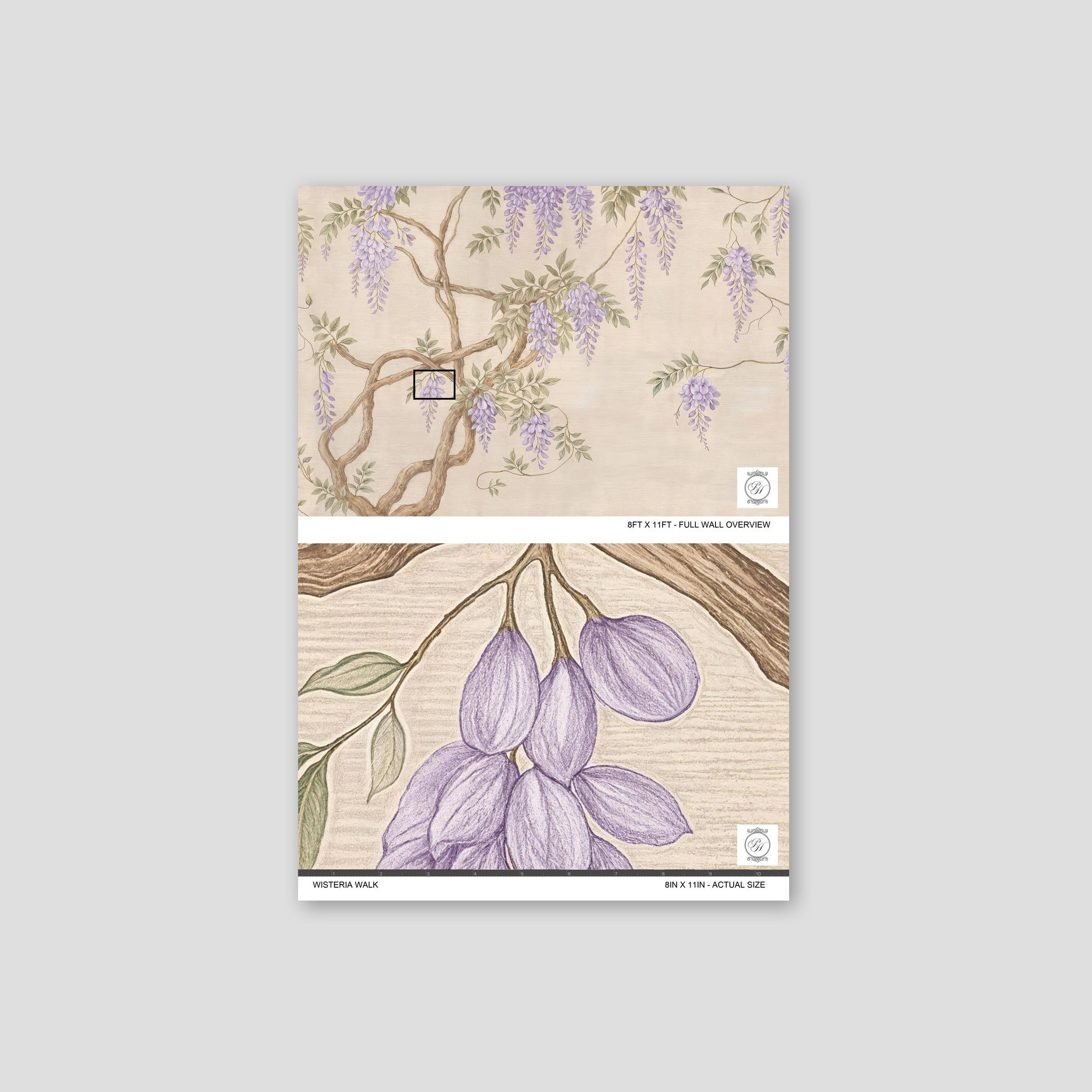 Wisteria Walk Wallpaper