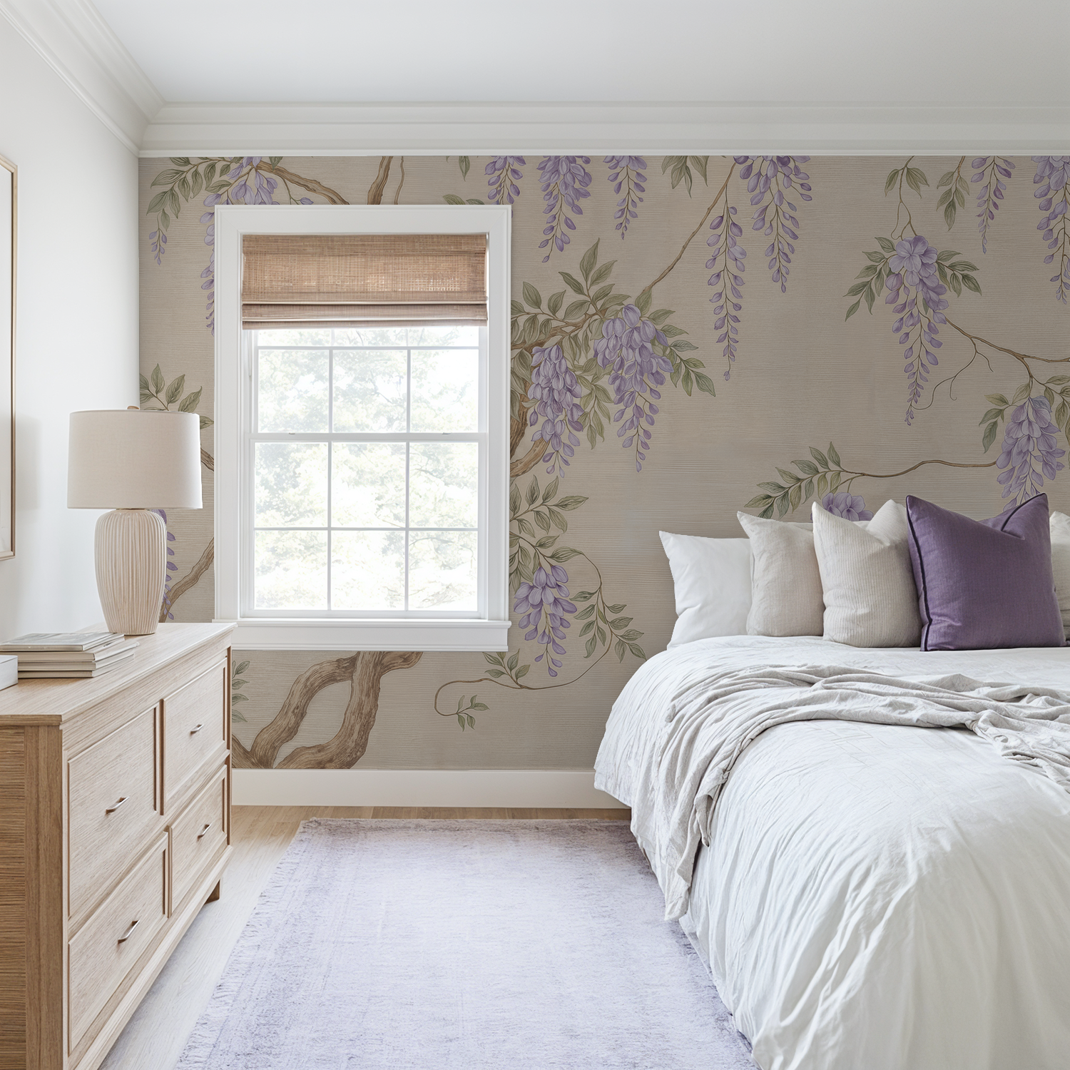 Wisteria Walk Wallpaper