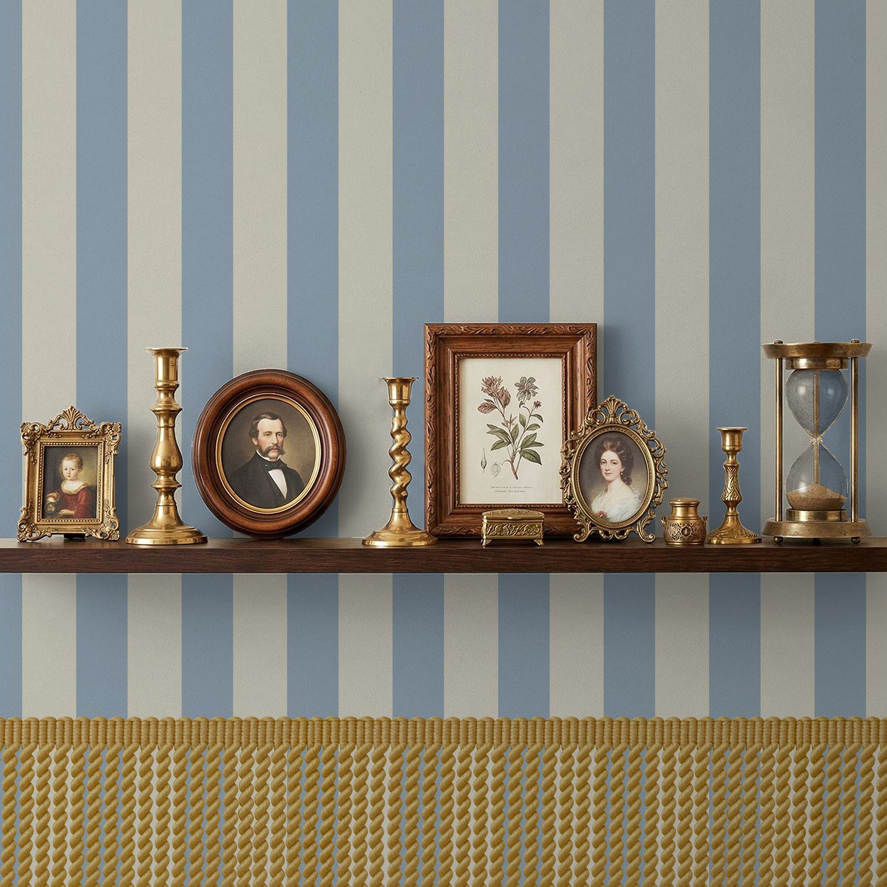 Bullion Stripe (Sky Blue) Wallpaper