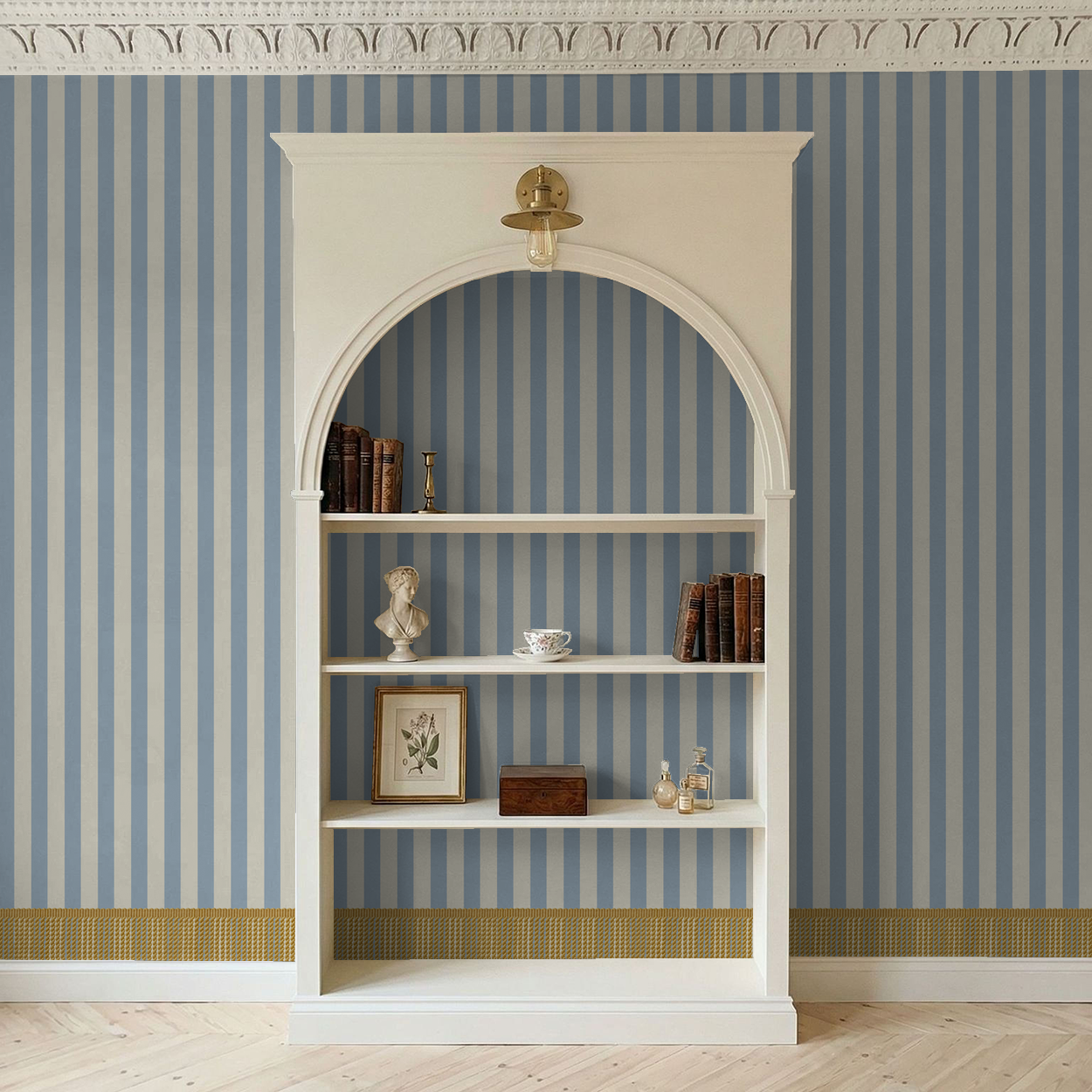 Bullion Stripe (Sky Blue) Wallpaper