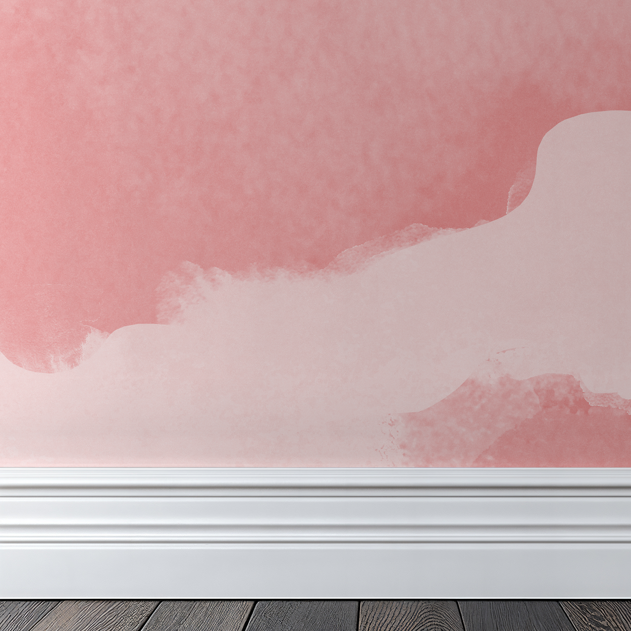 BIG MOOD (Pink) Wallpaper - 8 FT H X 11 FT W Peel and Stick