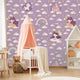 Lavender Stardust Wallpaper - 8 FT H X 11 FT W LUXE P&S sample