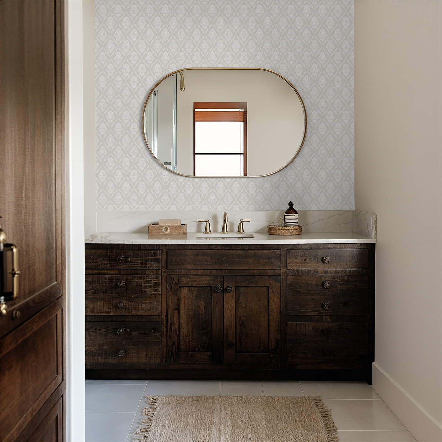 Farmhouse Revival (Cream) Wallpaper