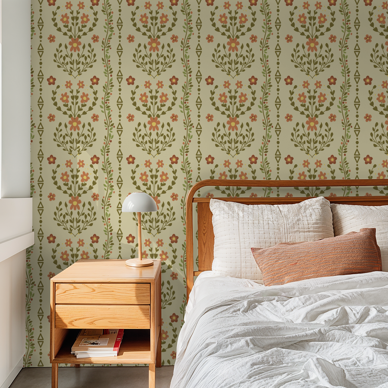 Beacon Meadow (Sage) Wallpaper