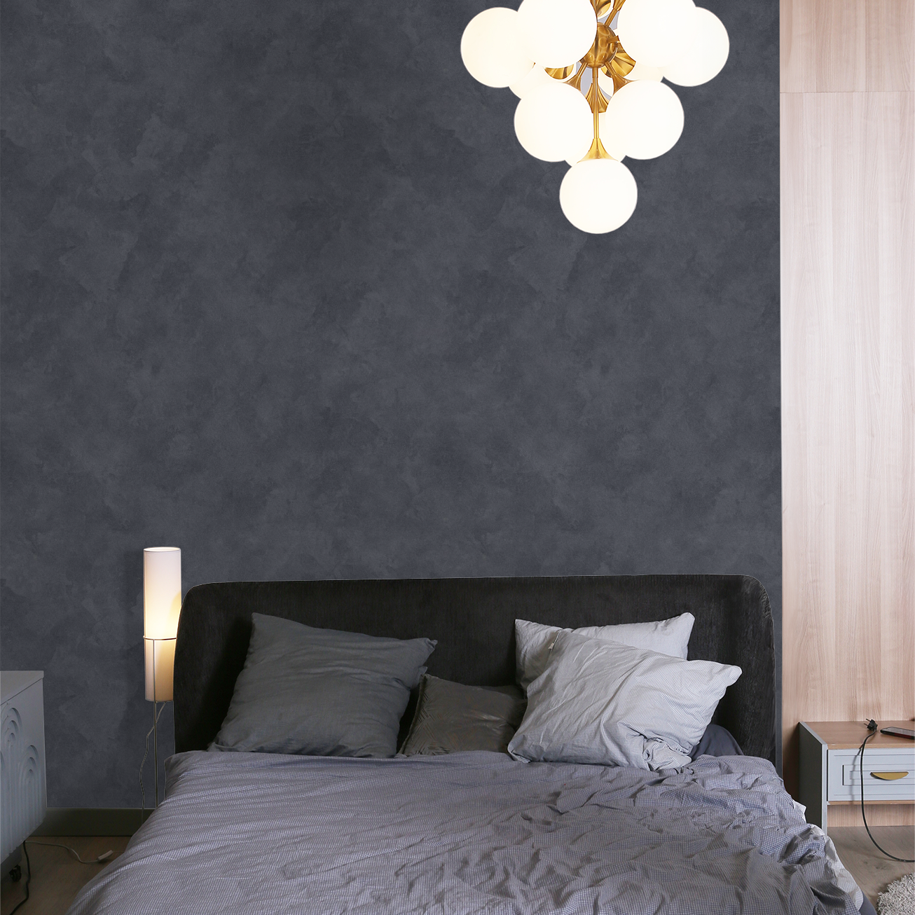 Roman Clay (Blue) Wallpaper