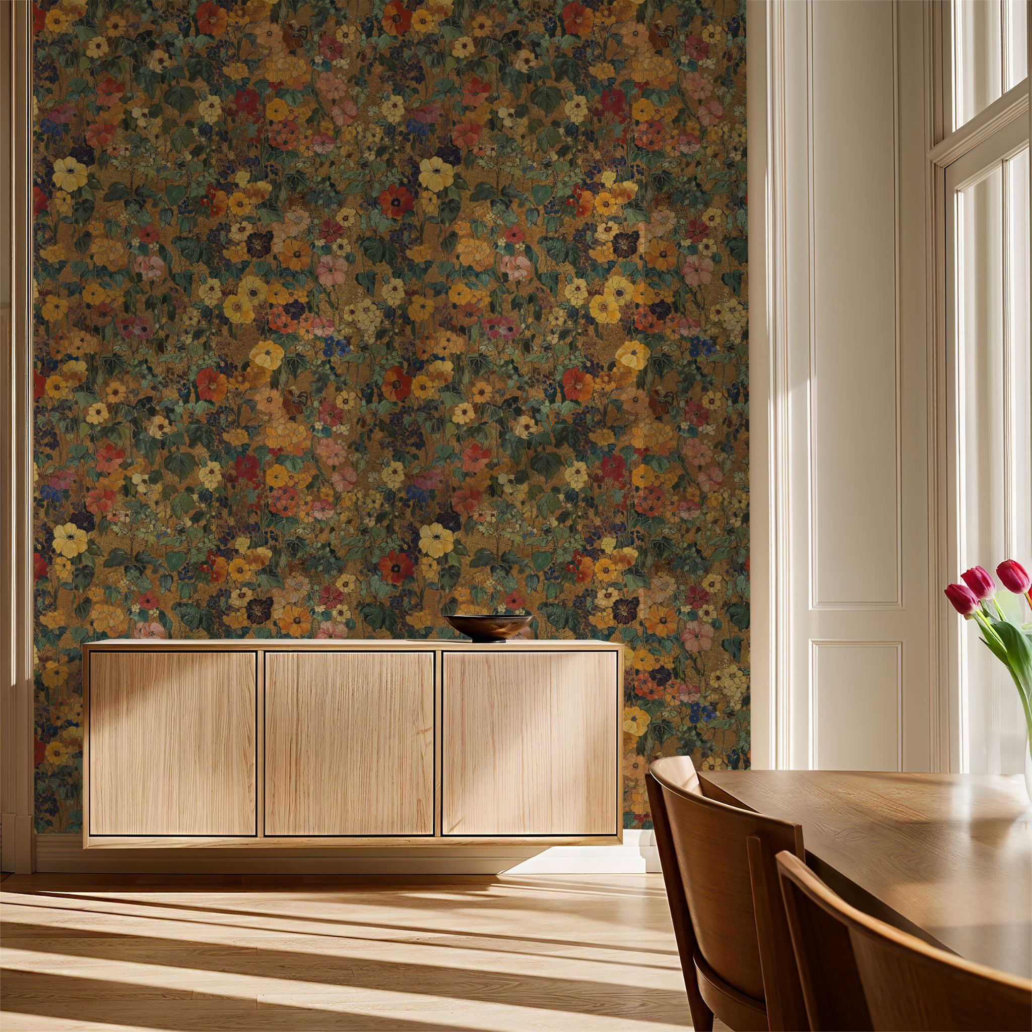 Millie Wallpaper - 10 FT H X 8 FT W Traditional
