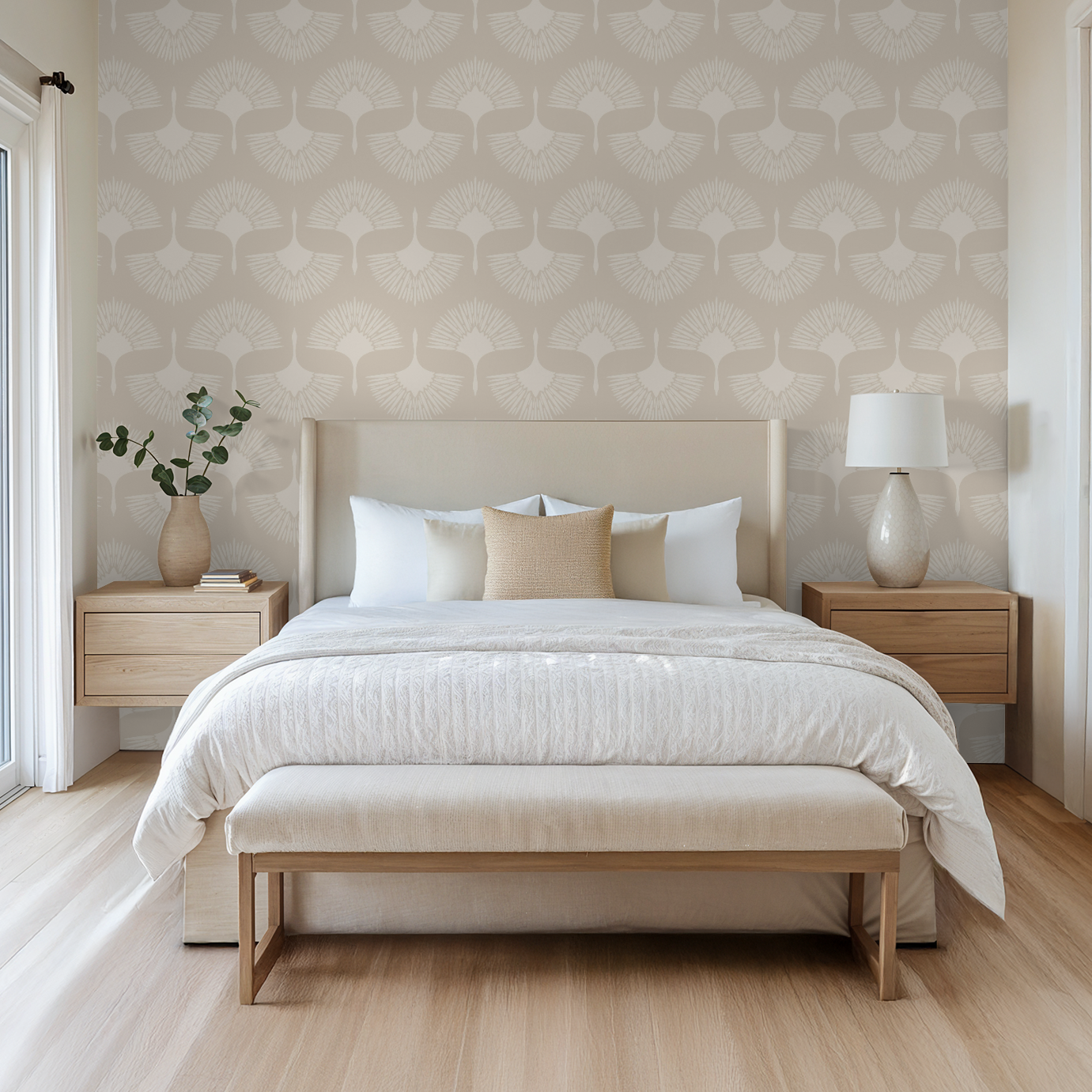 The Alba (Cream) Wallpaper