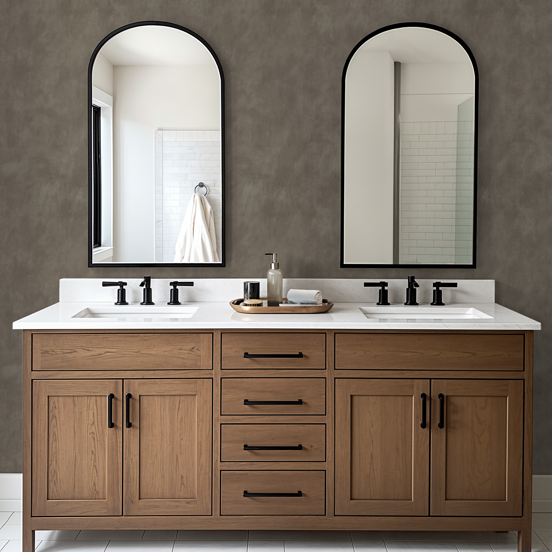 Limewash (Brown) Wallpaper - 8 FT H X 19 FT W Peel and Stick