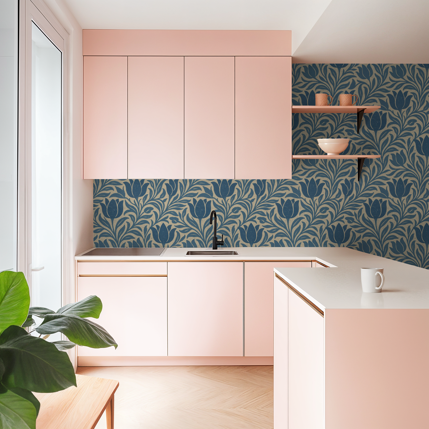 Blue Petals Wallpaper