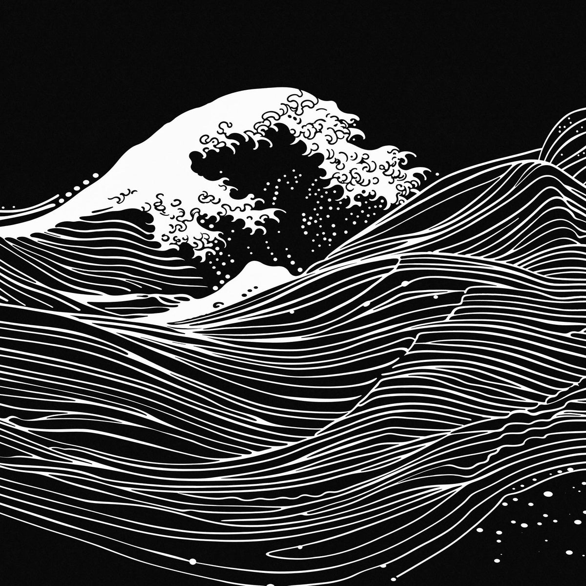 Waves Of Life Wallpaper - 10 FT H X 14 FT W Peel and Stick