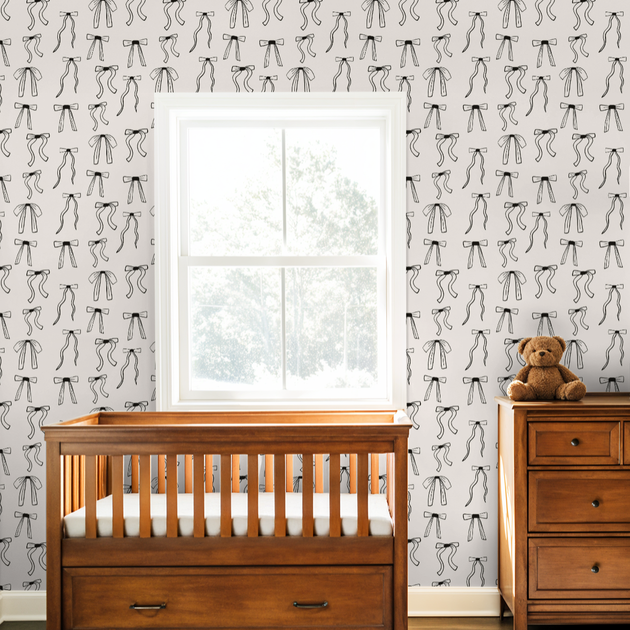 Perfectly Tied (Cream) Wallpaper