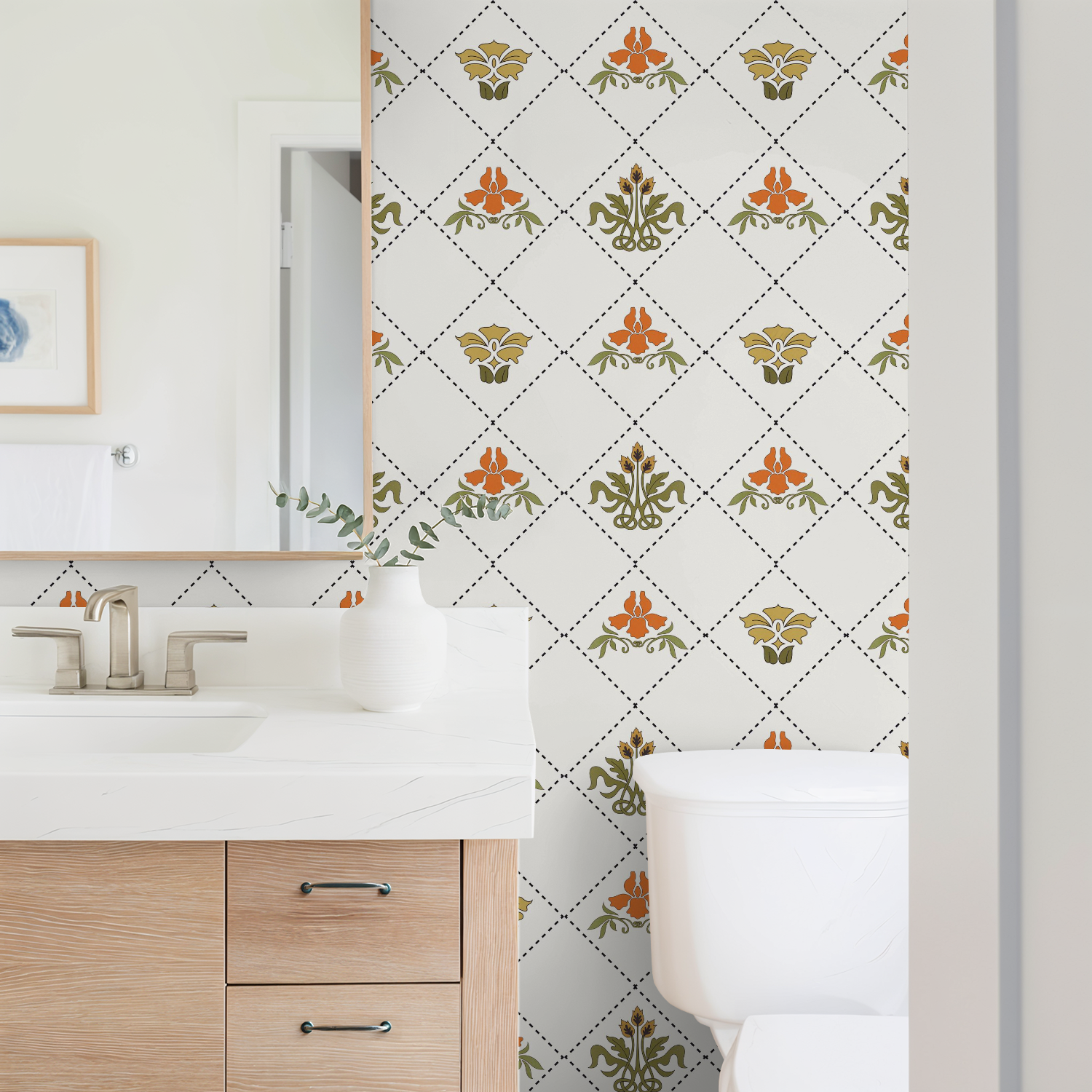 Cottage Day Floral Wallpaper