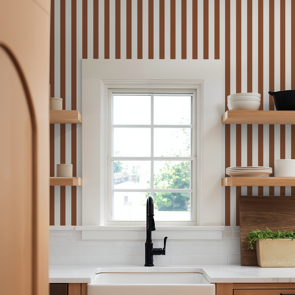 Landis Lane (Red) Wallpaper