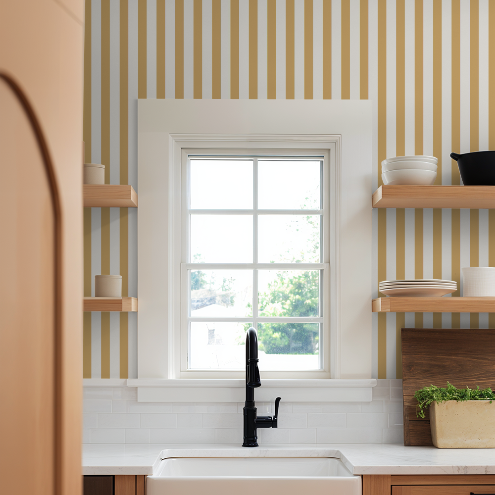 Landis Lane (Yellow) Wallpaper