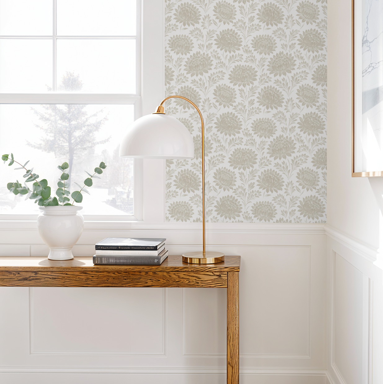 Lisa (Beige) Wallpaper