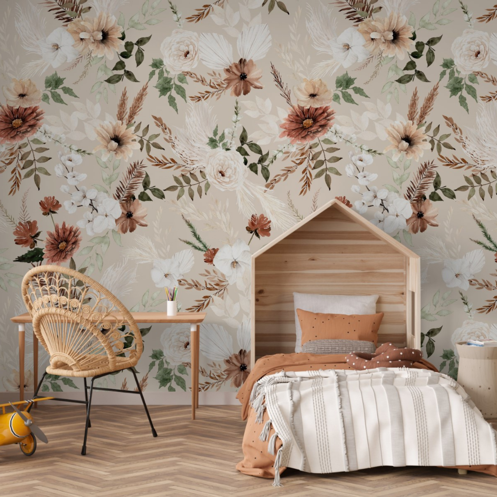 Ana (Tan) Wallpaper Wallpaper - Wall Blush SG02 from WALL BLUSH