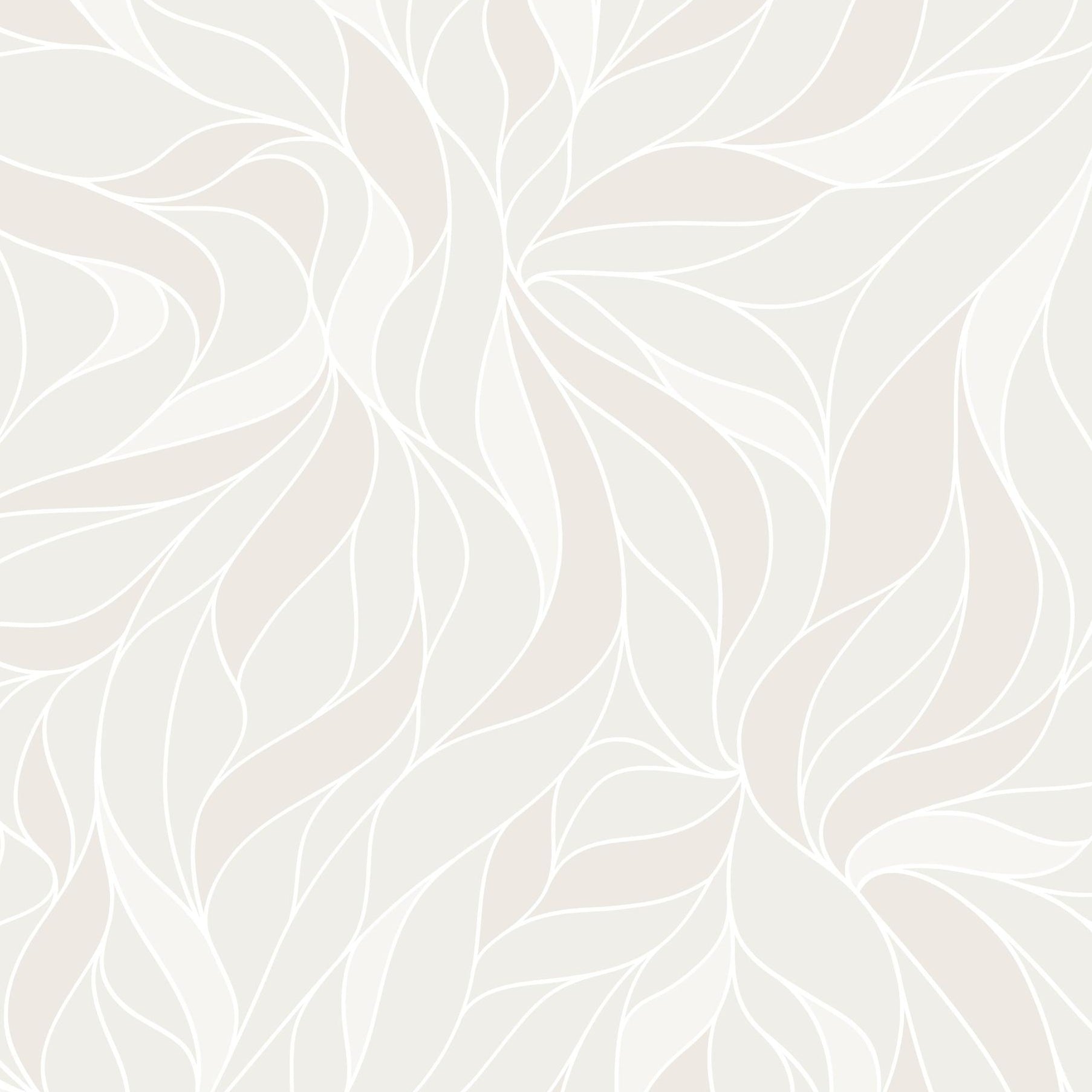 Angel Wallpaper by Wall Blush SG02 with elegant leaf pattern installed in a modern living room.