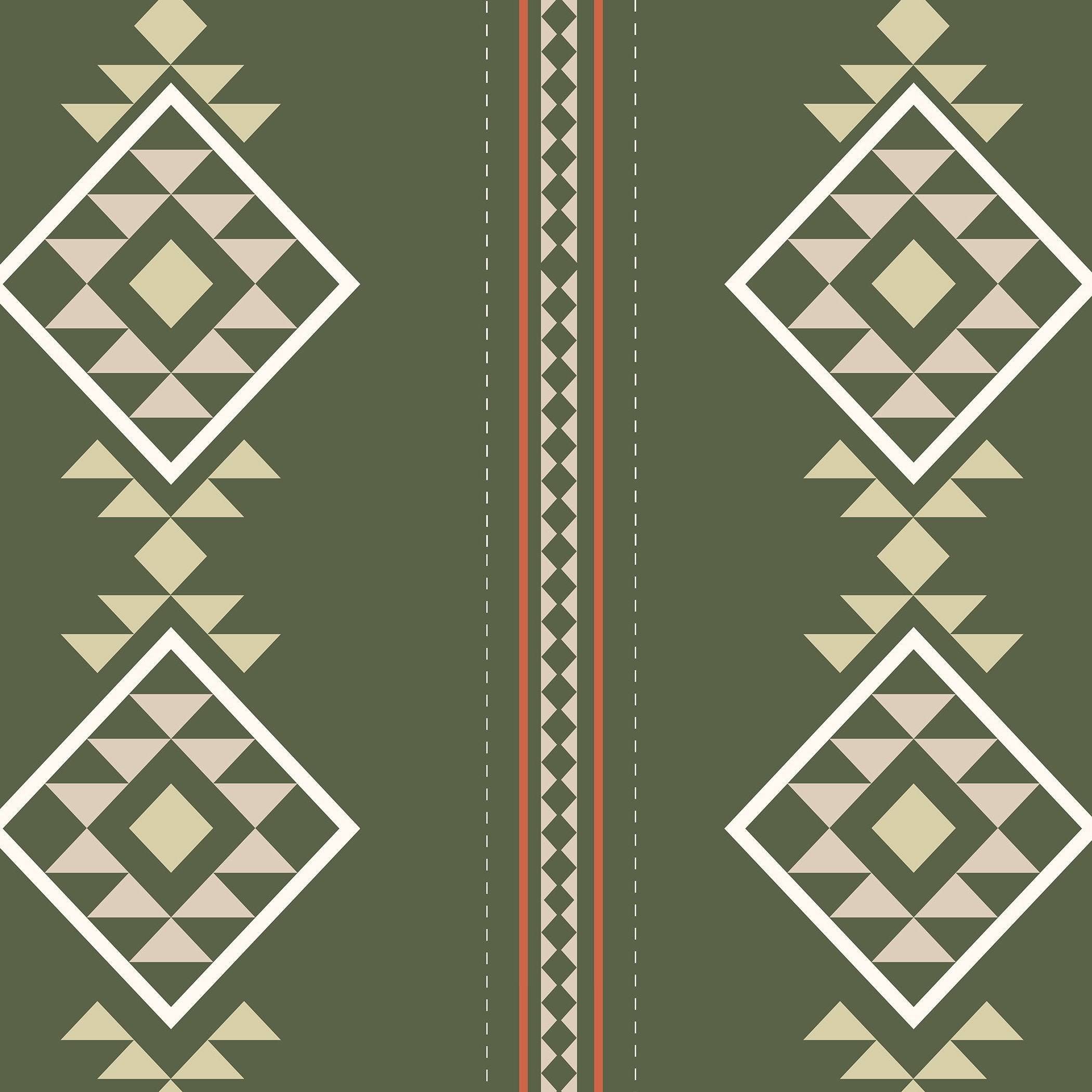 Baize Willow Small (Green) Wallpaper