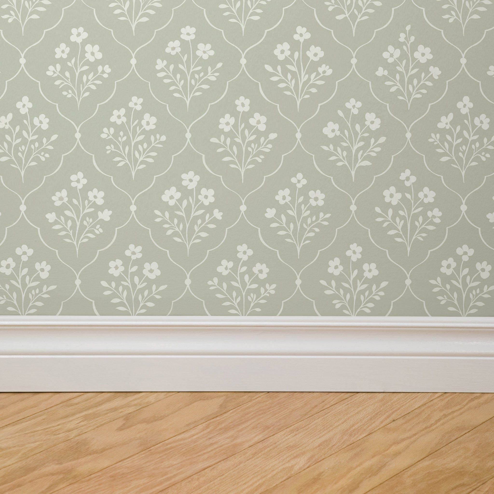 Sage Trellis Wallpaper