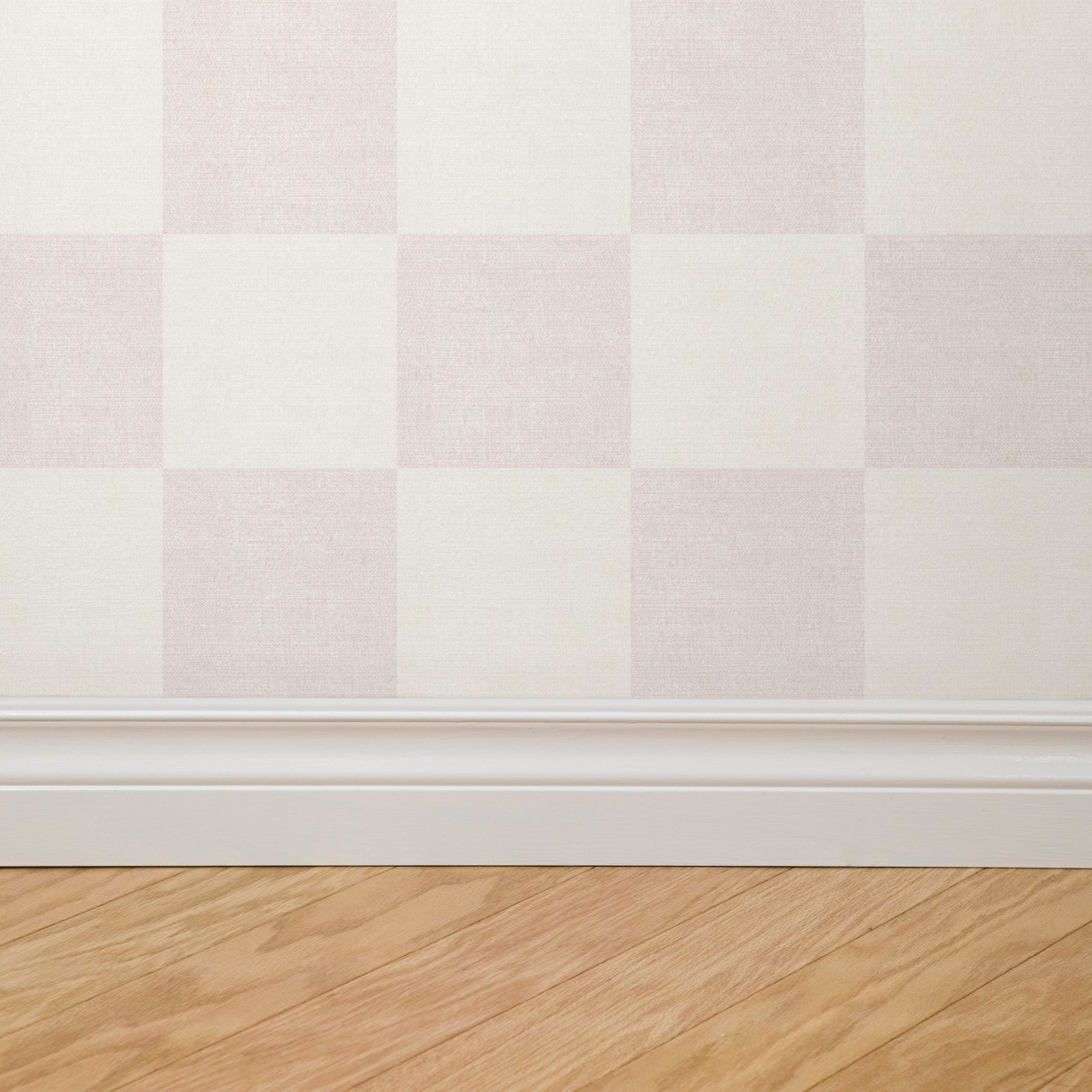 Woven Check (Pink) Wallpaper