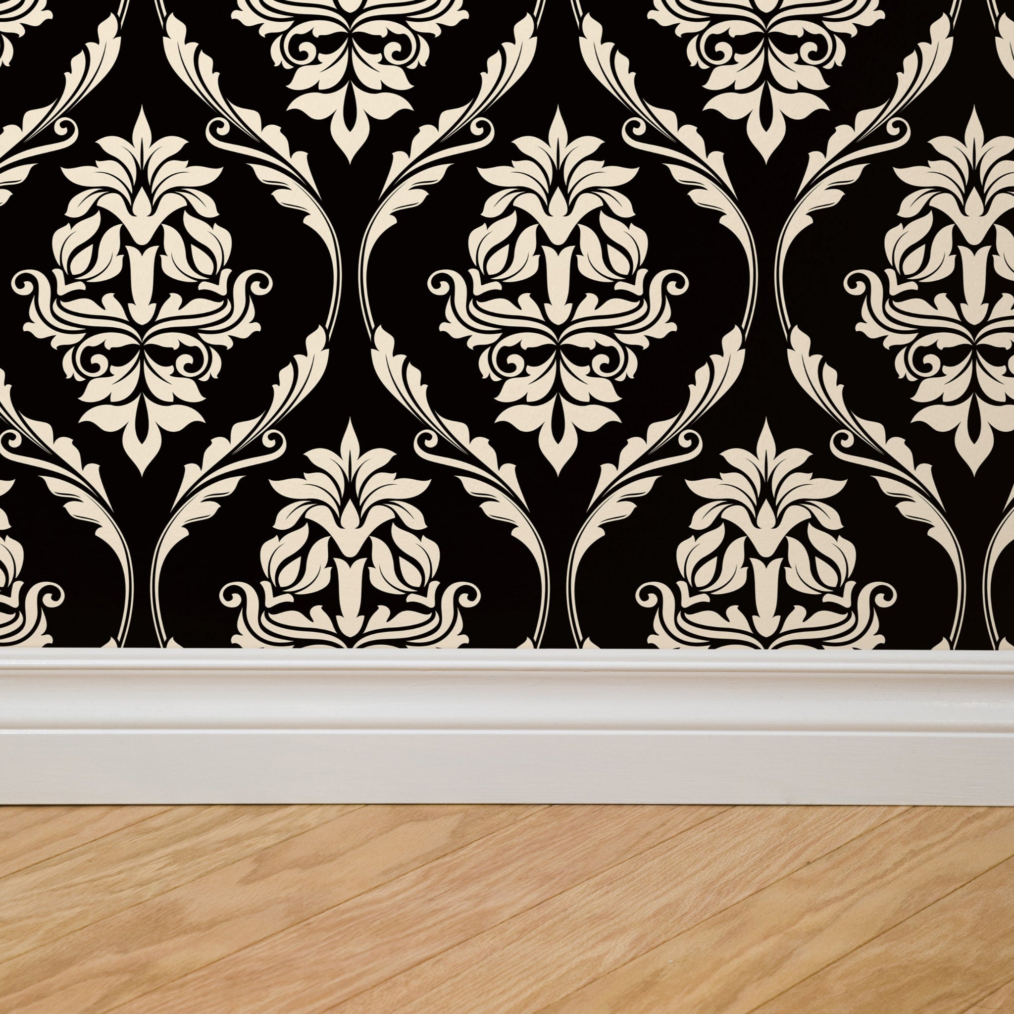 Farmhouse Revival (Black) Wallpaper