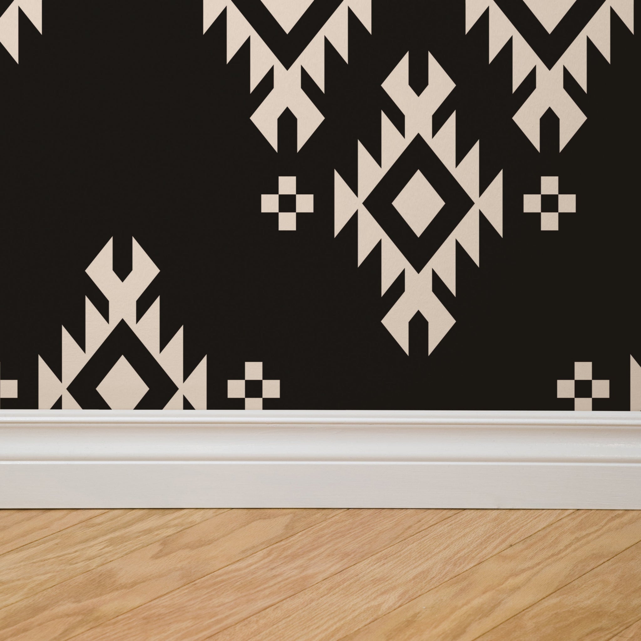 Temple Threads (Black) Wallpaper