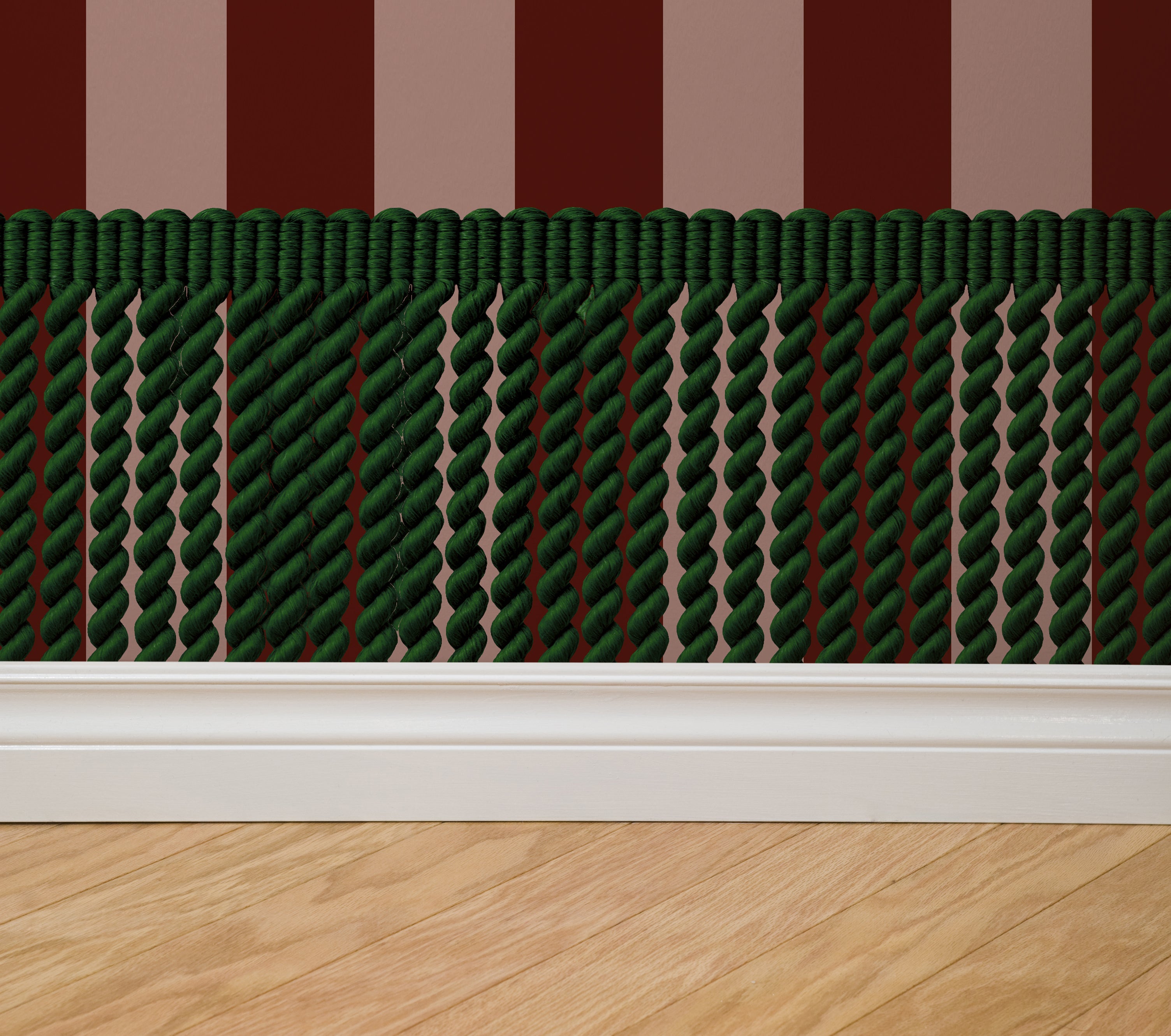 Bullion Stripe (Pink) Wallpaper