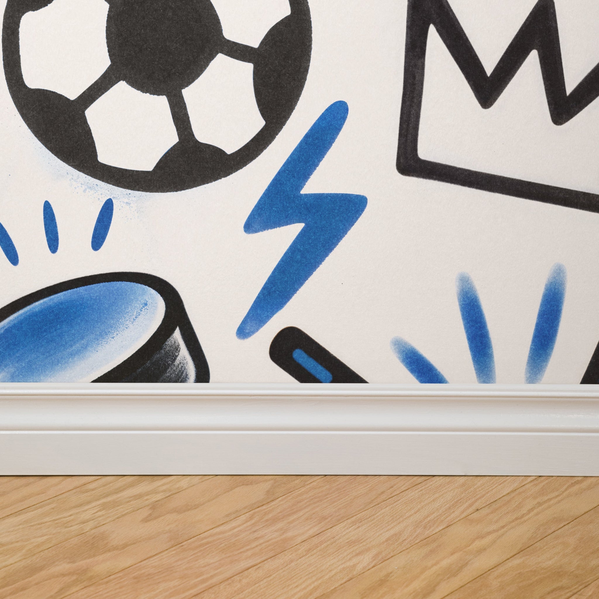 Rocker Varsity Graffiti Wallpaper