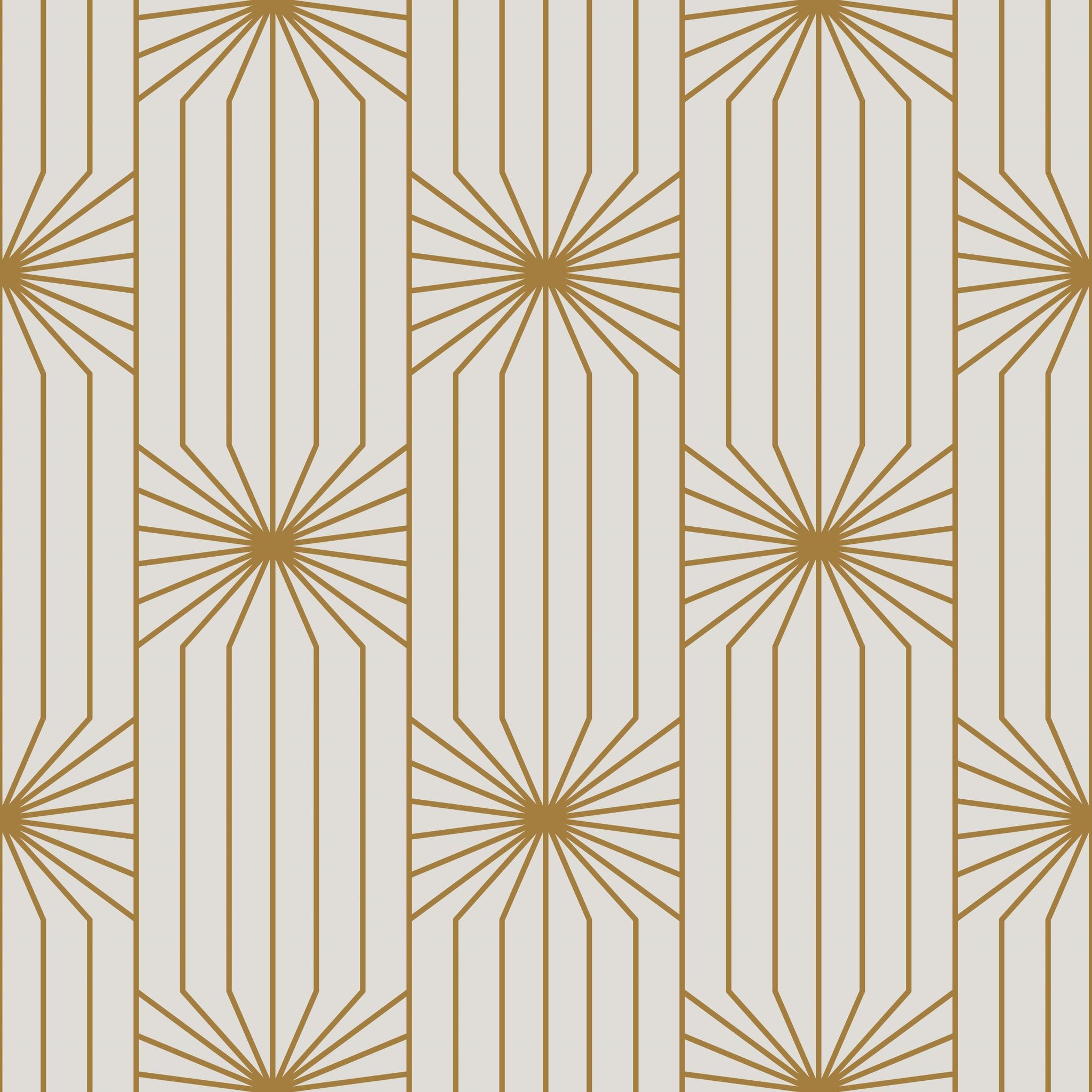 "Carraway Wallpaper by Wall Blush with elegant geometric pattern in a modern living room setting, highlighting the decor."