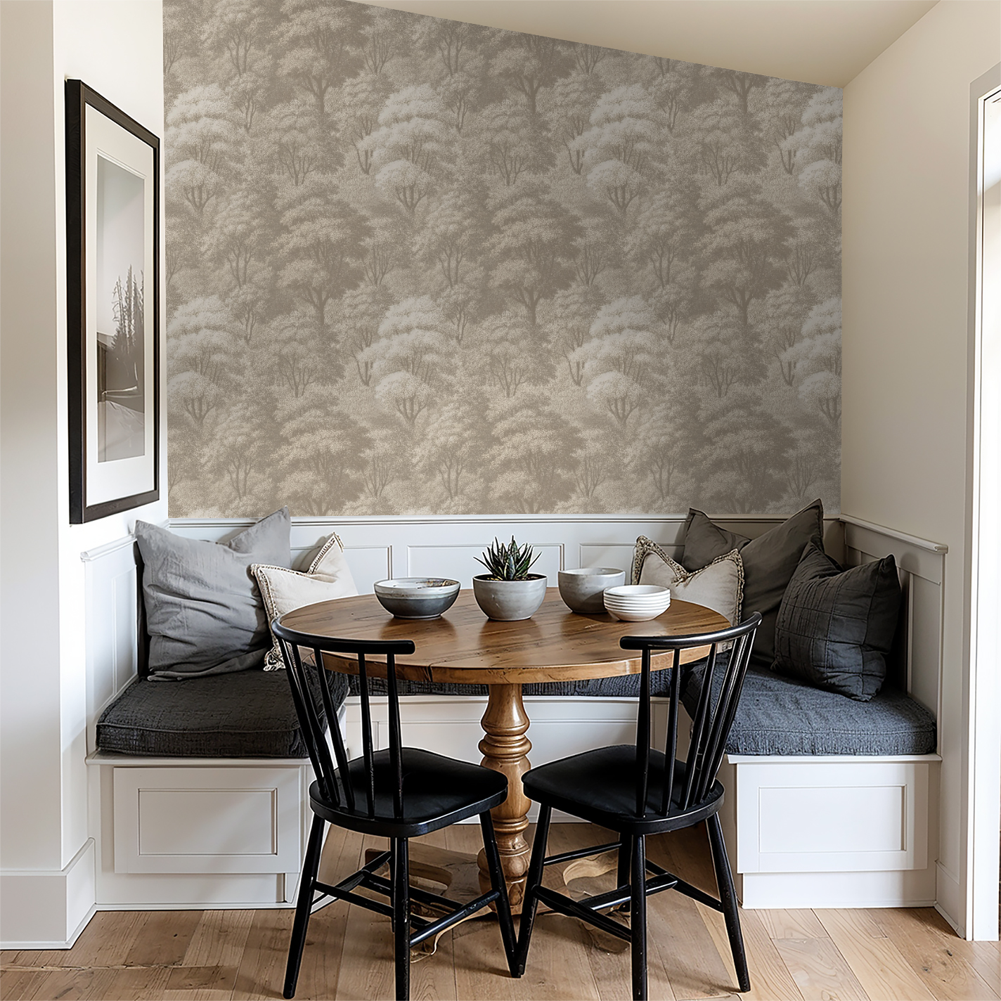 Elmira (Cream) Wallpaper