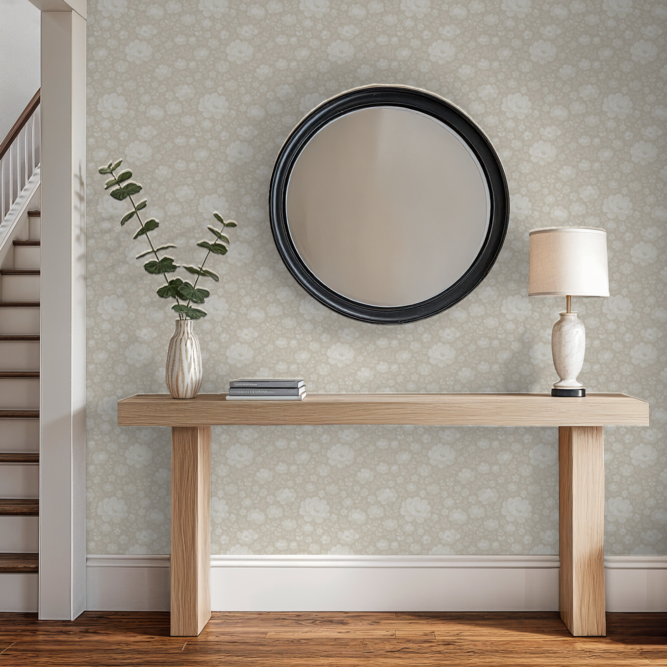 Floriola (Cream) Wallpaper