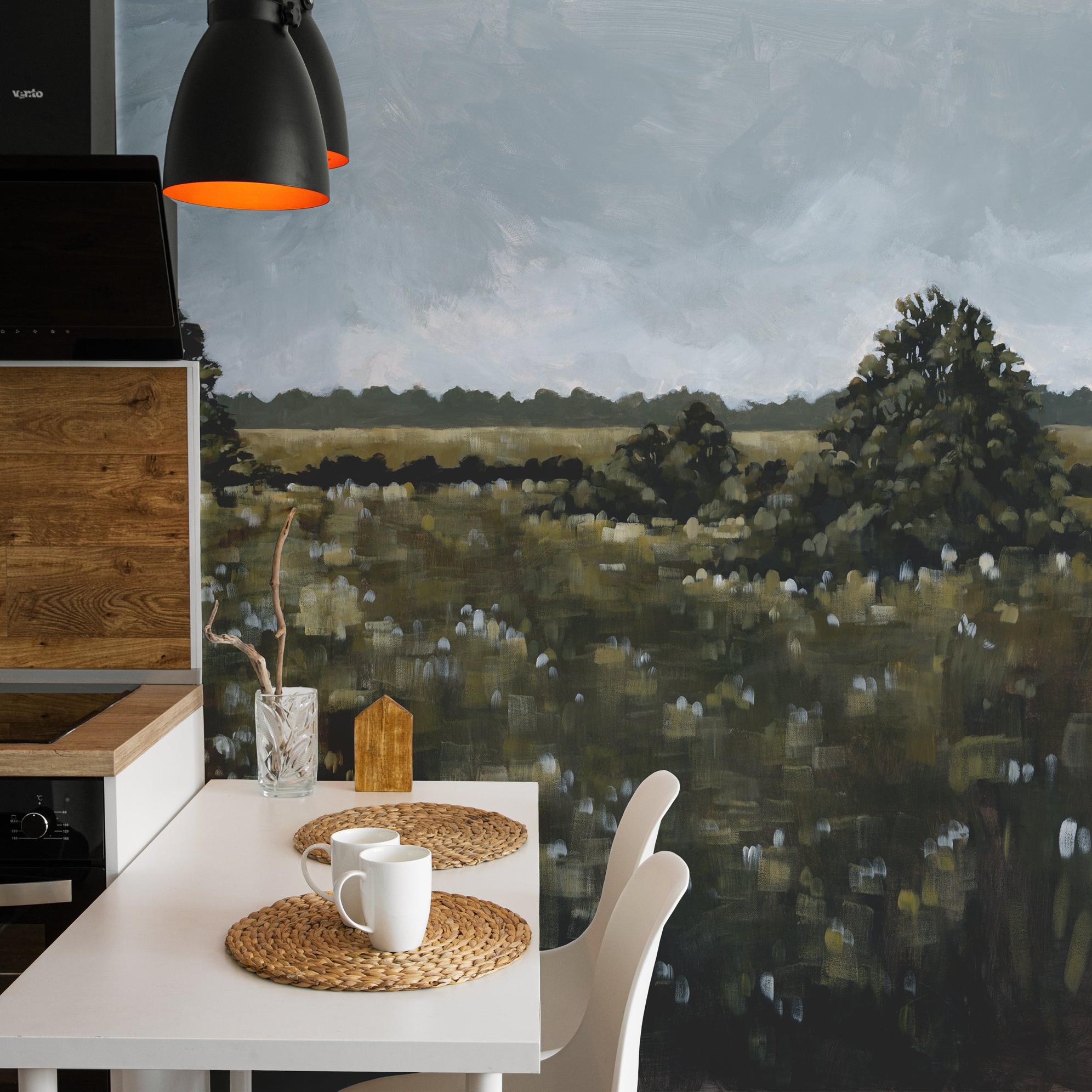 Field of Dreams Wallpaper - 4 FT H X 17 FT W Peel and Stick