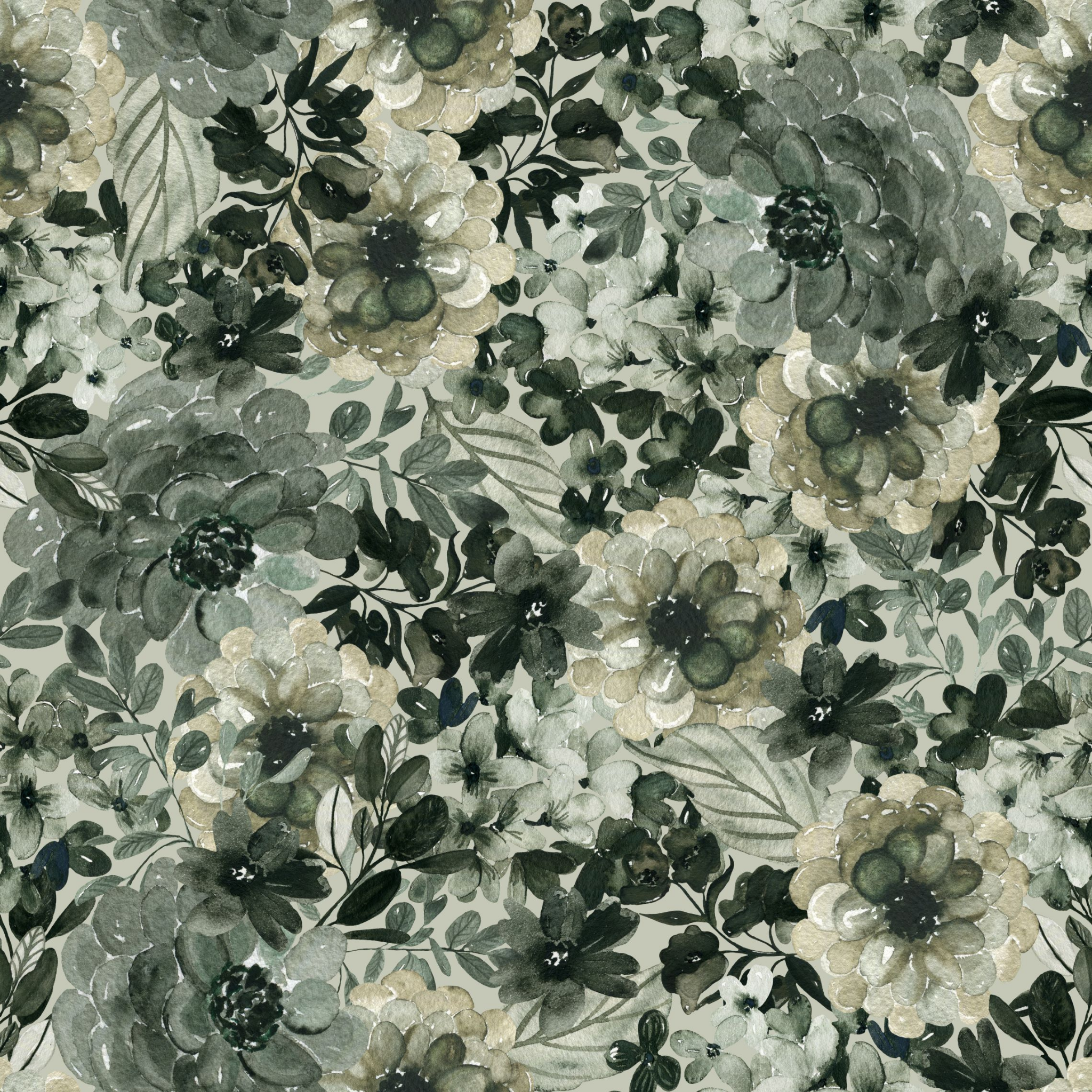 "Forever and Always Wallpaper by Wall Blush with elegant floral design for stylish living room decor focus"