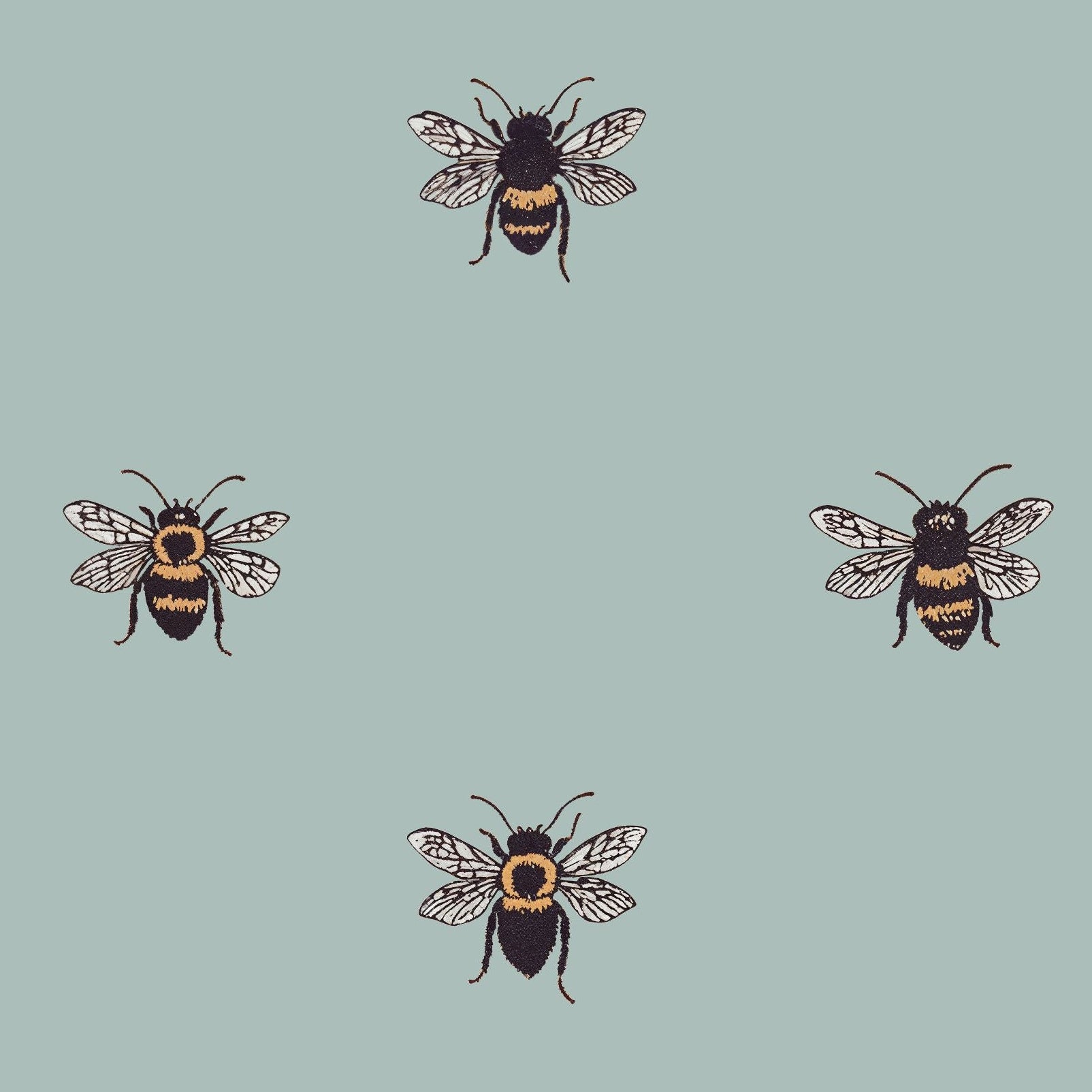 Life of Bees (Blue) Wallpaper