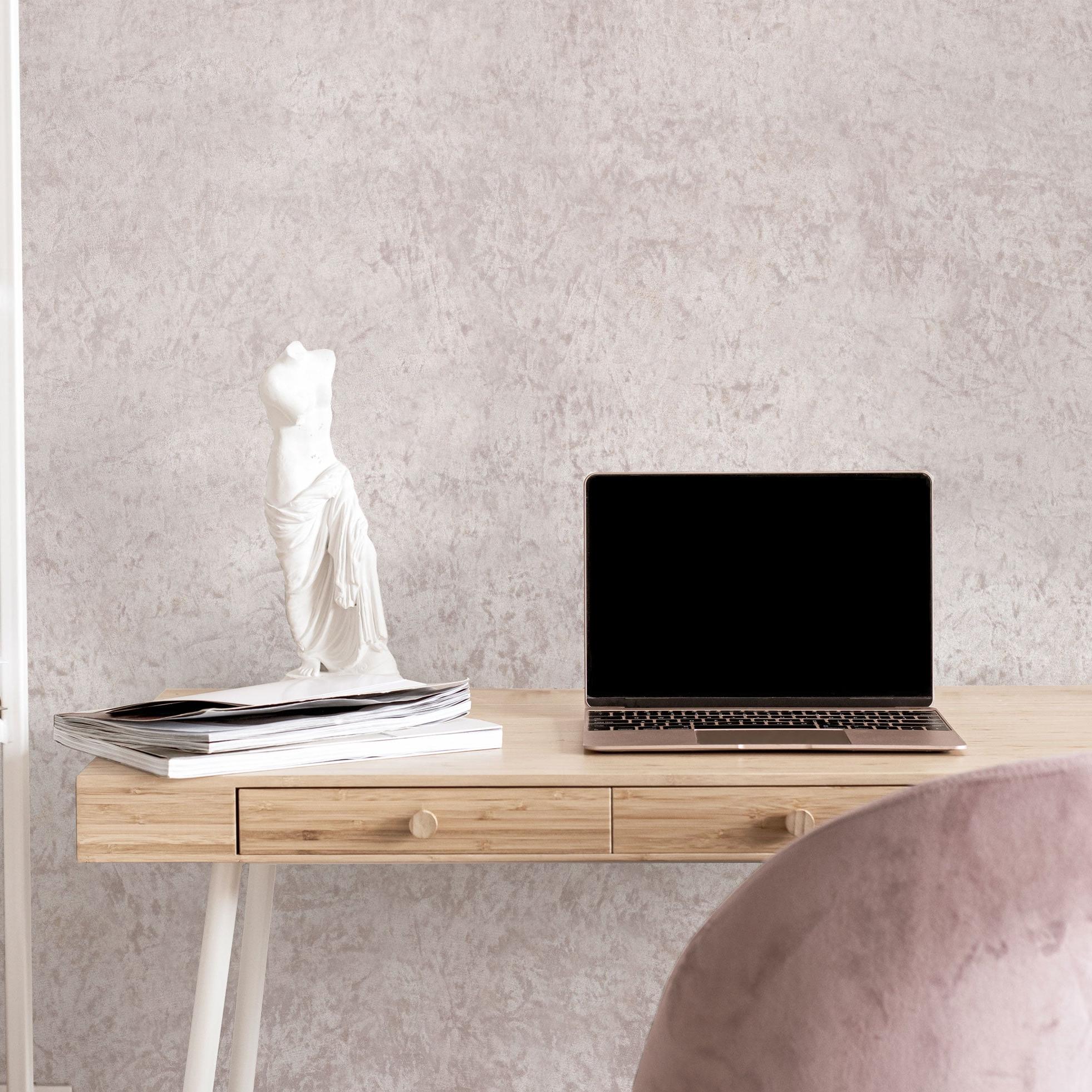 Making Me Blush Wallpaper by The Kail Lowry Line accenting modern home office decor