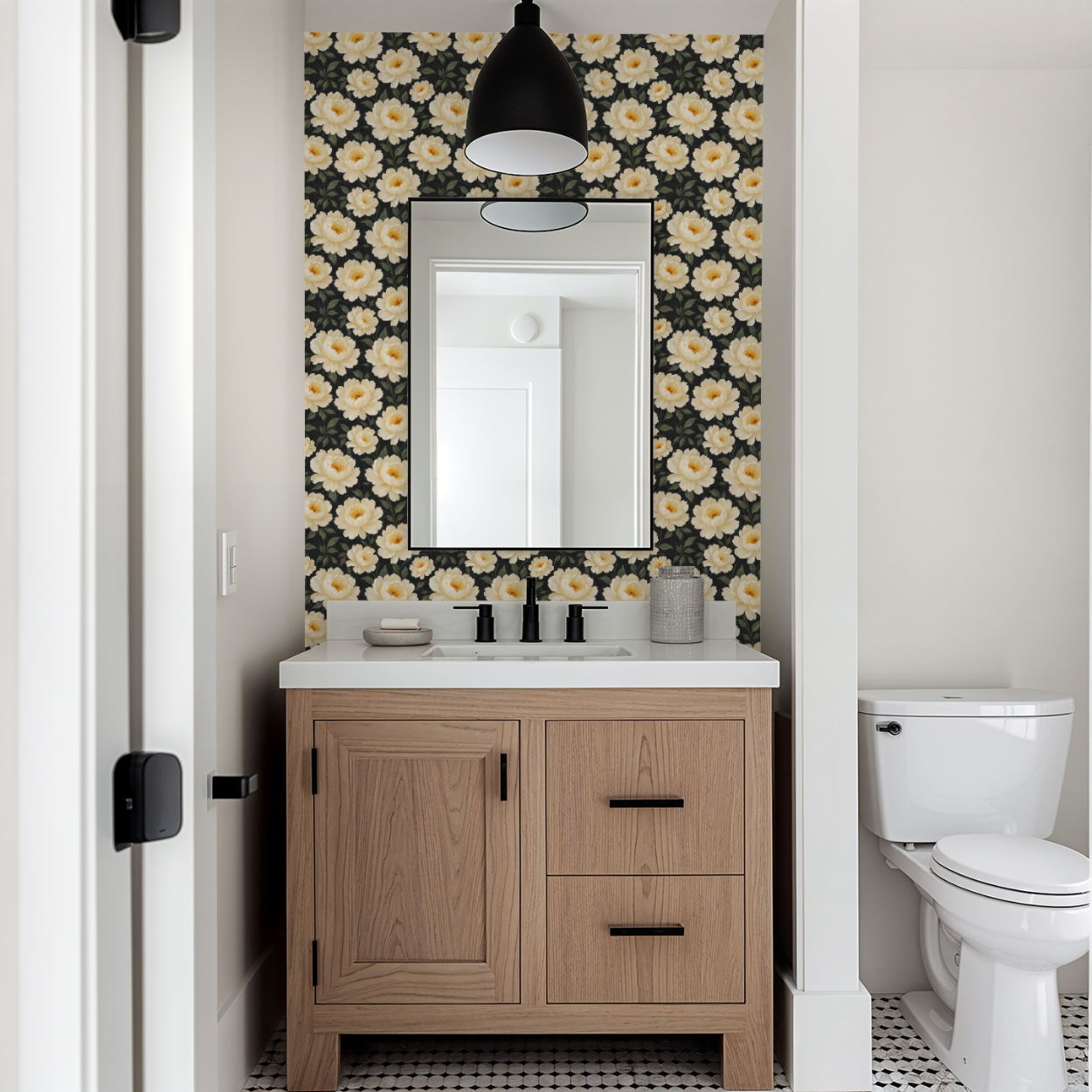 Moonlight Blooms Wallpaper