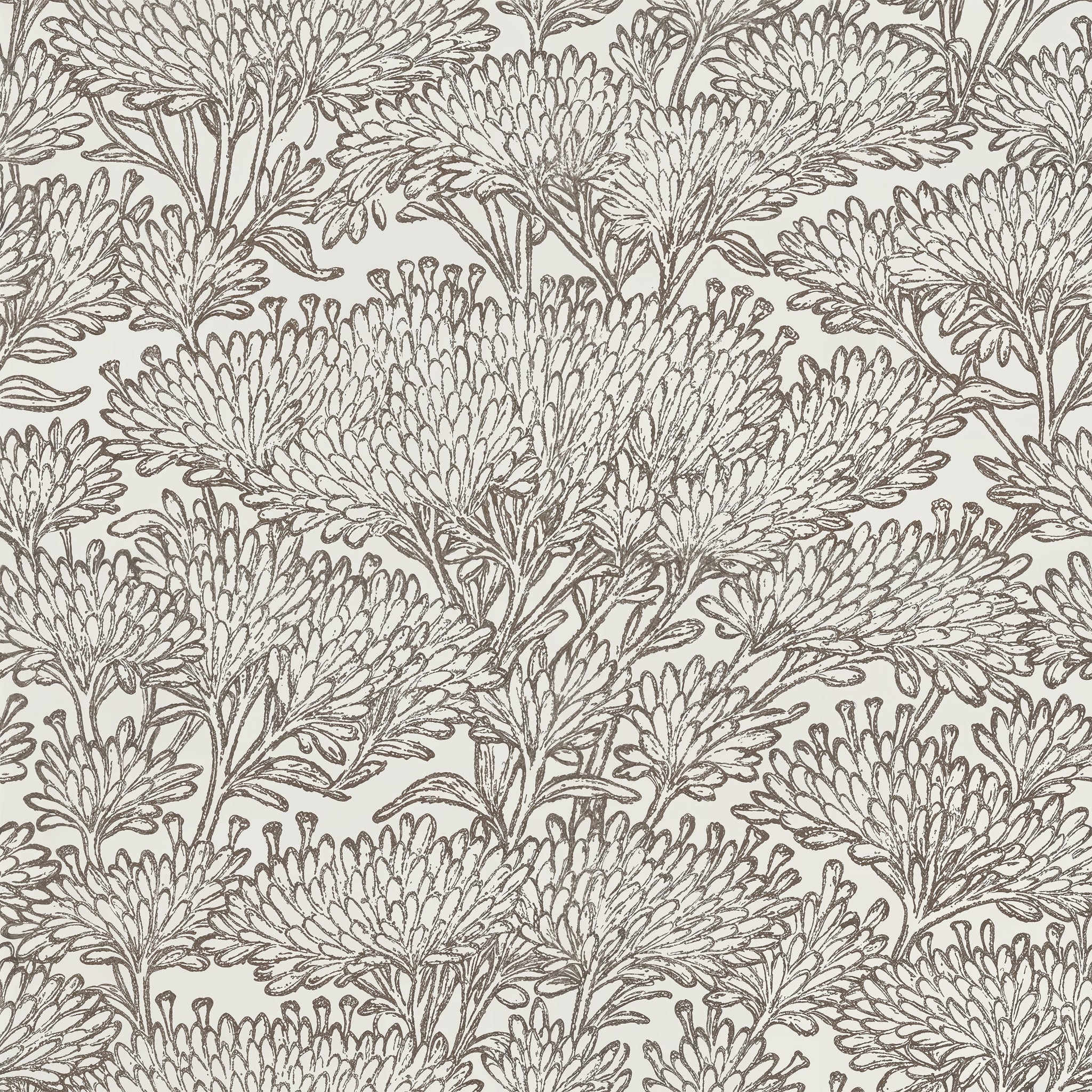 Ollie Tree (Brown) Wallpaper