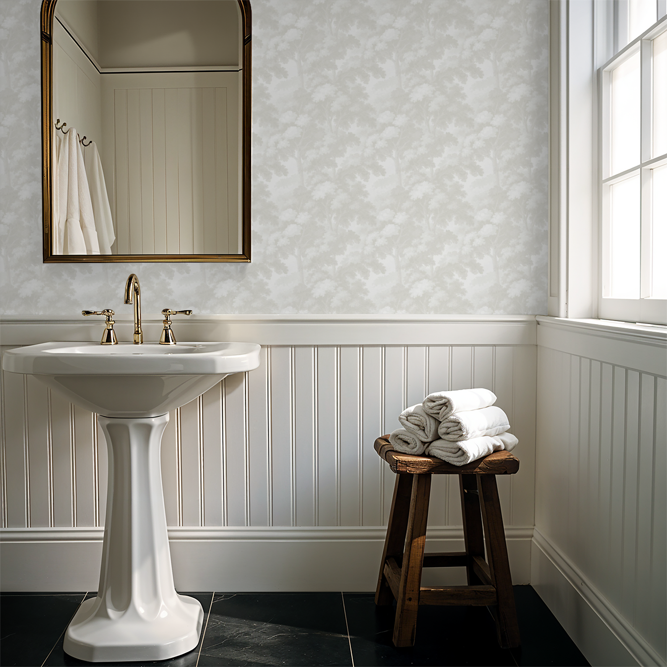 Rocco (White) Wallpaper