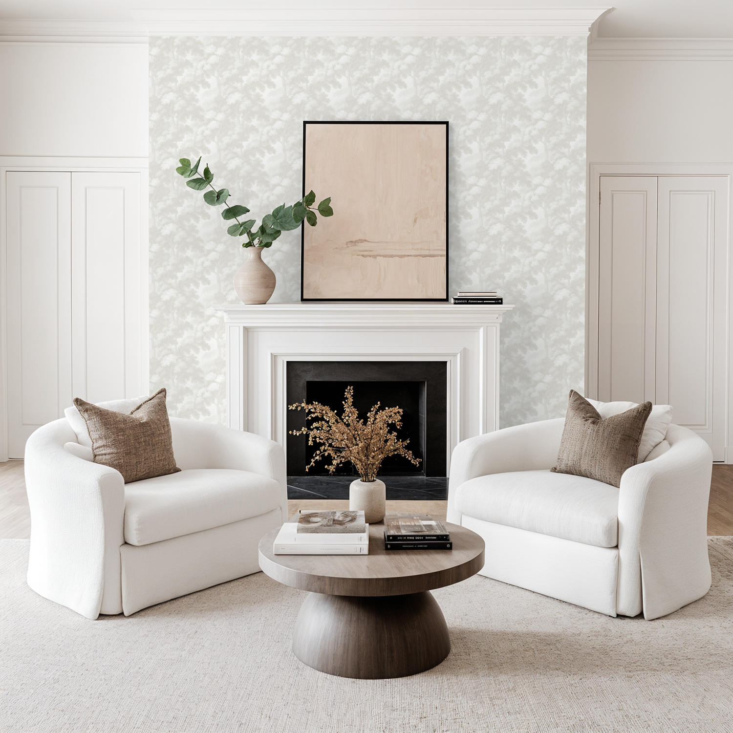 Rocco (White) Wallpaper